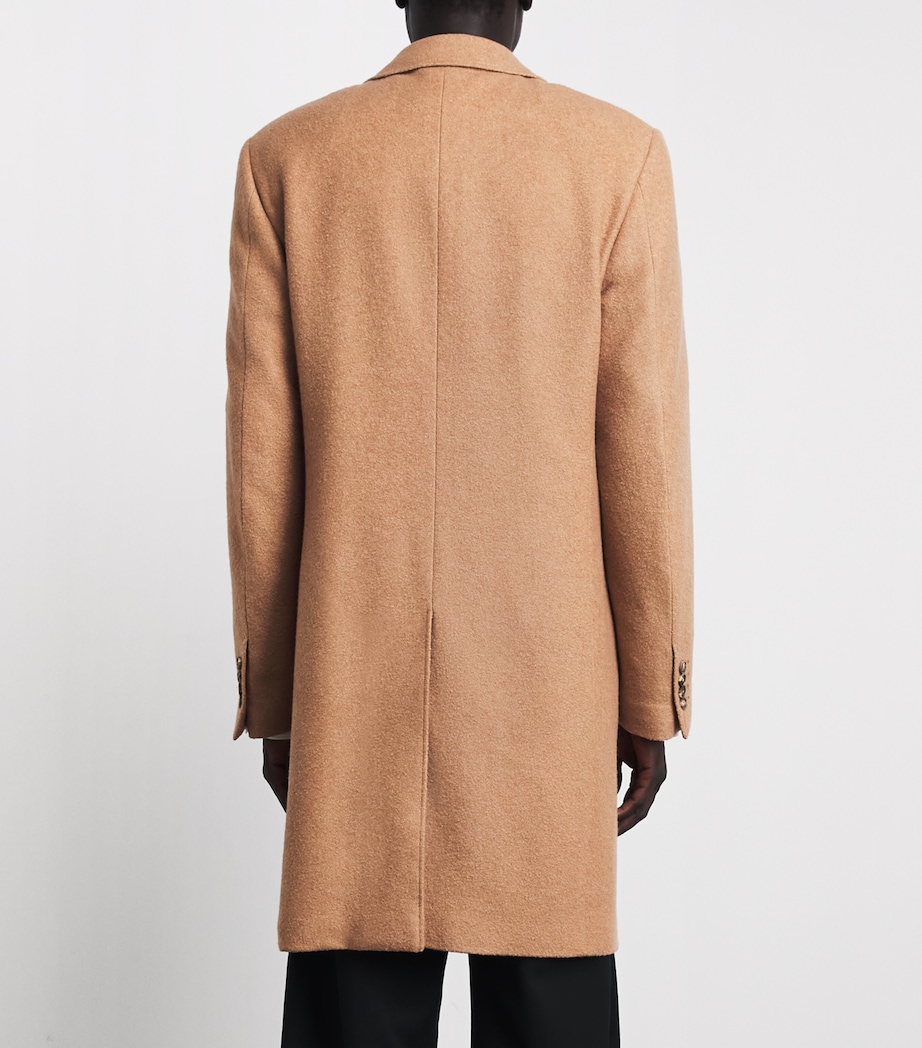 Canali Mens Cashmere-Silk Overcoat Image 5