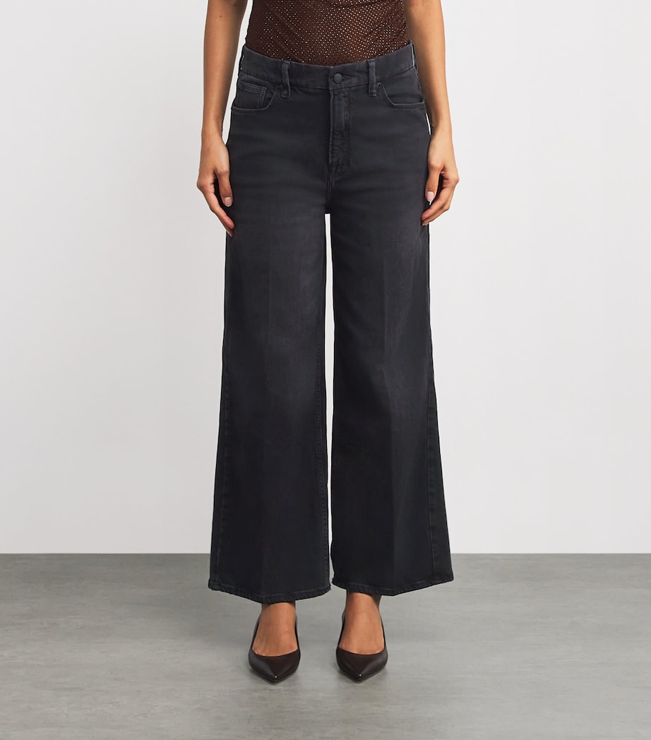 Good Skate Cropped Wide-Leg Jeans 407 BLACK Image 3
