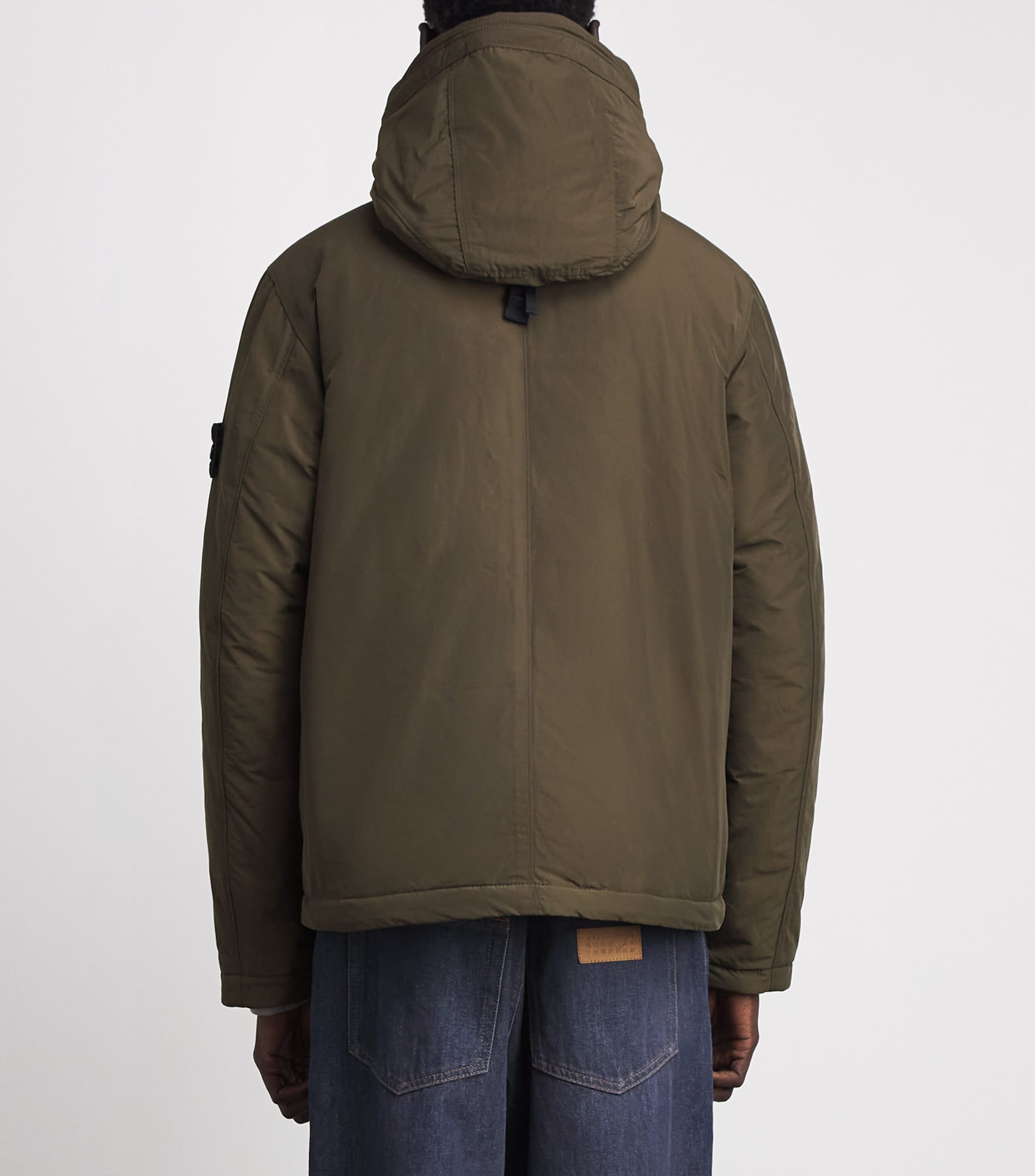 Stone Island Mens Down Micro Twill Short Parka Image 5