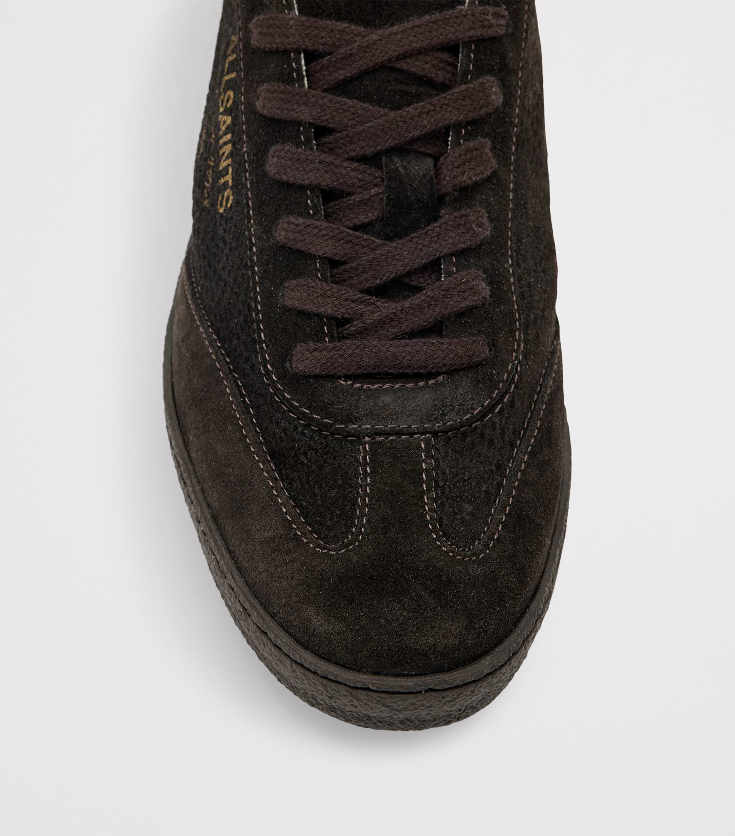 AllSaints Suede Thelma Sneakers Dark Brown Image 5