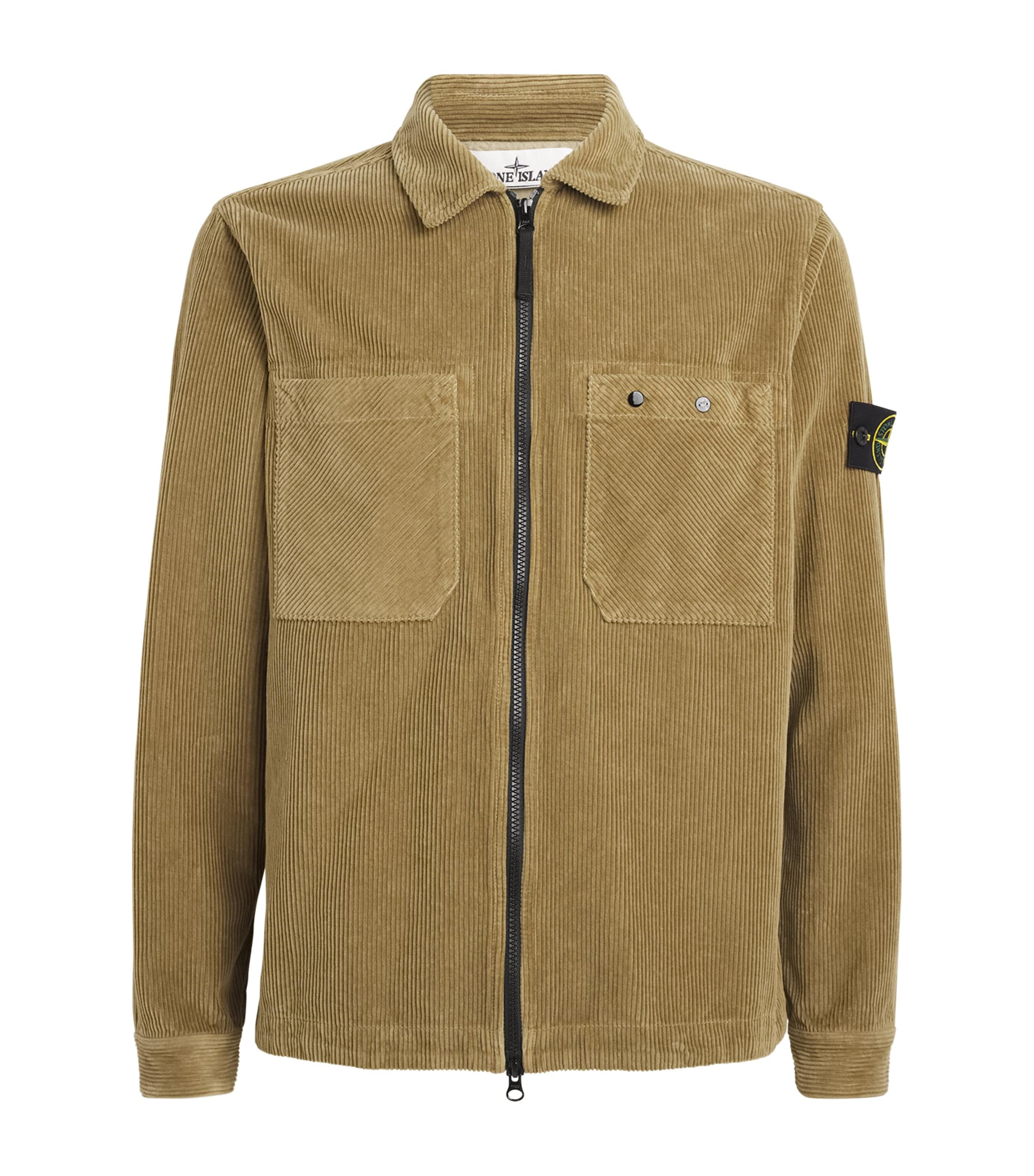 Stone Island Corduroy Zip Up Shirt Harrods HK