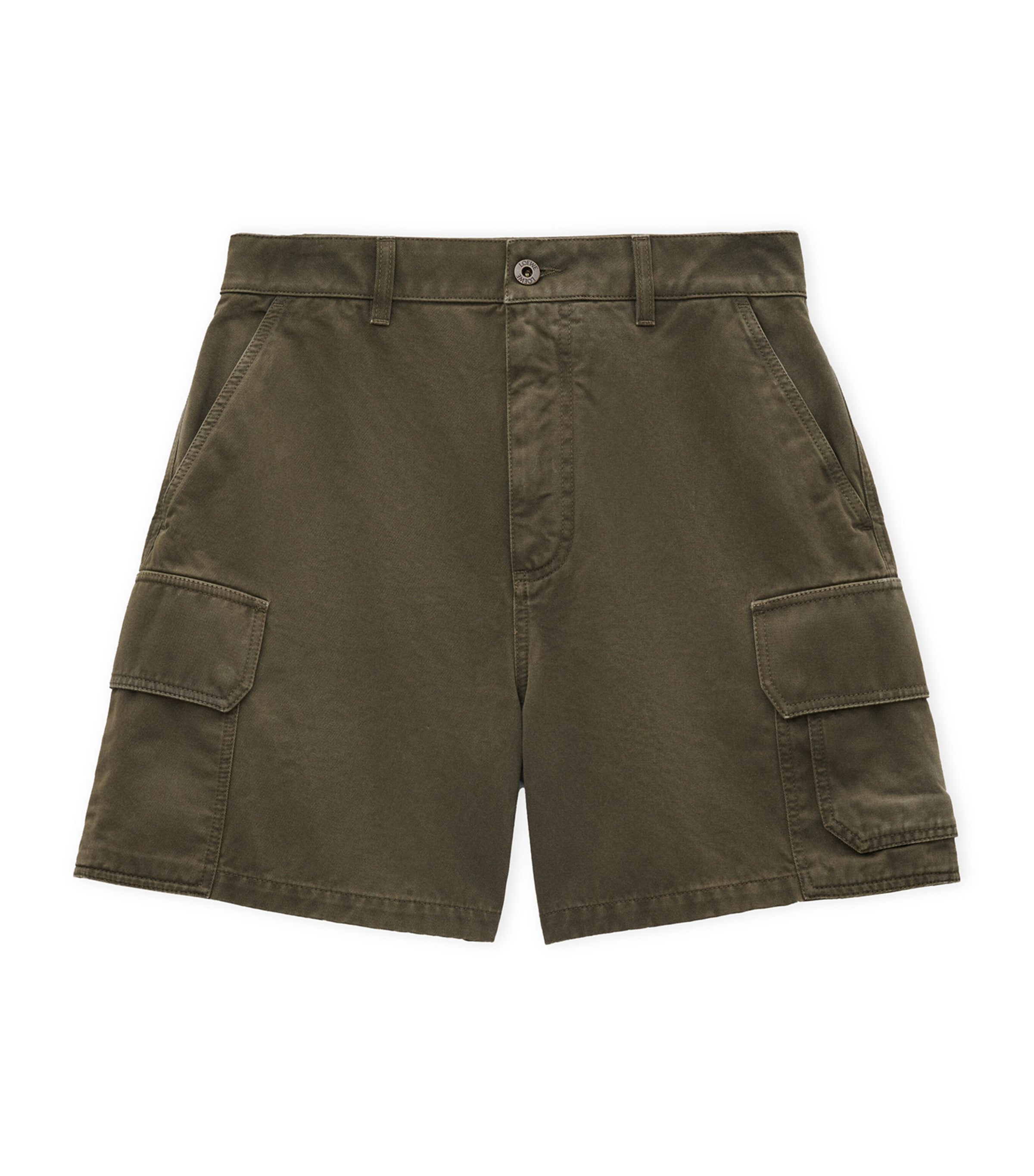 【LOEWE】CARGO SHORTS◆H616Y1AX11 Loewe Sage green cargo shorts in linen blend | TheDoubleF