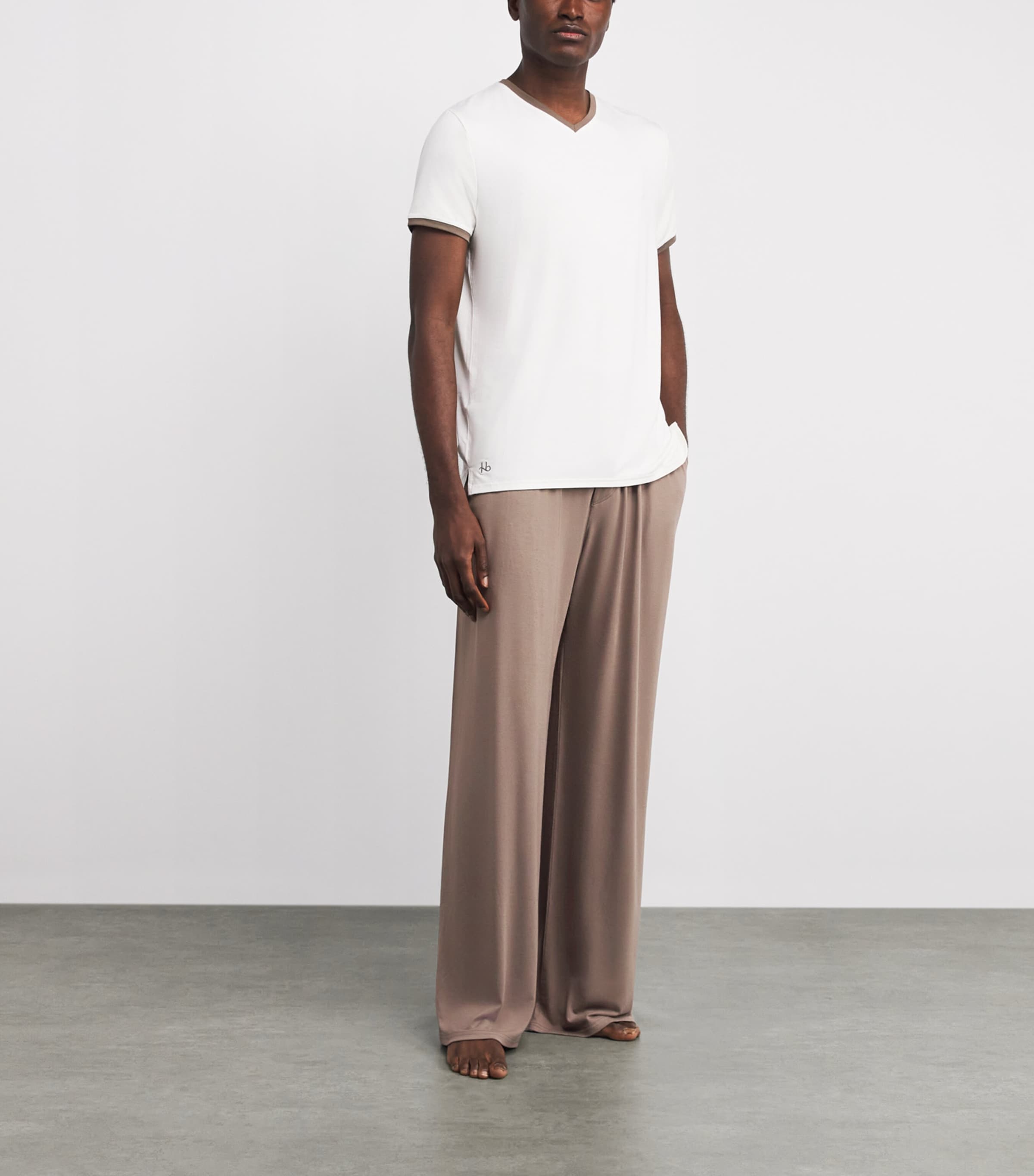 Drawstring Loose Pyjama Bottoms UMB UMBER Image 2