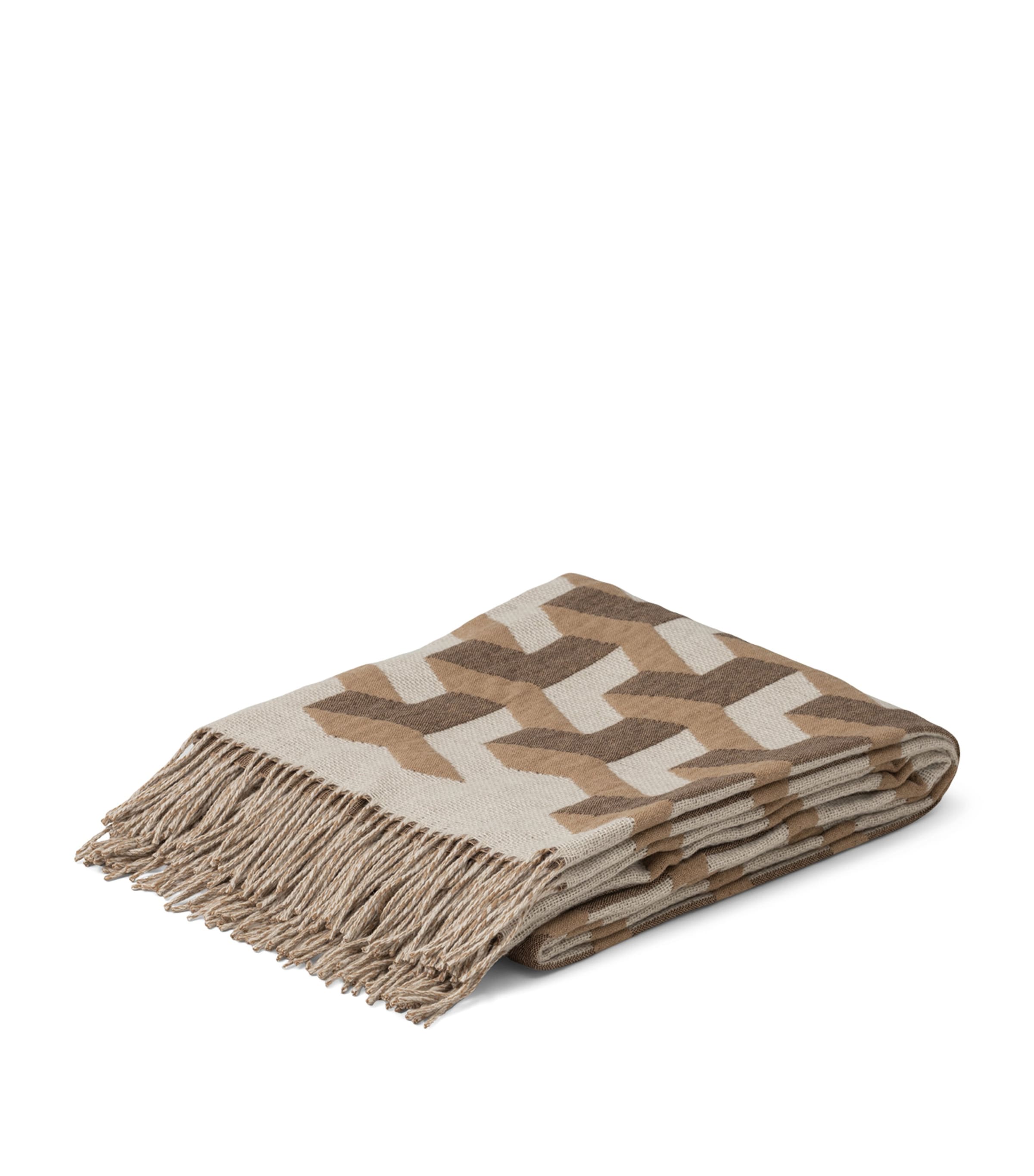Begg x Co Wool-Cashmere Sivill Throw (140cm x 180cm) Bolsena Volga Image 2