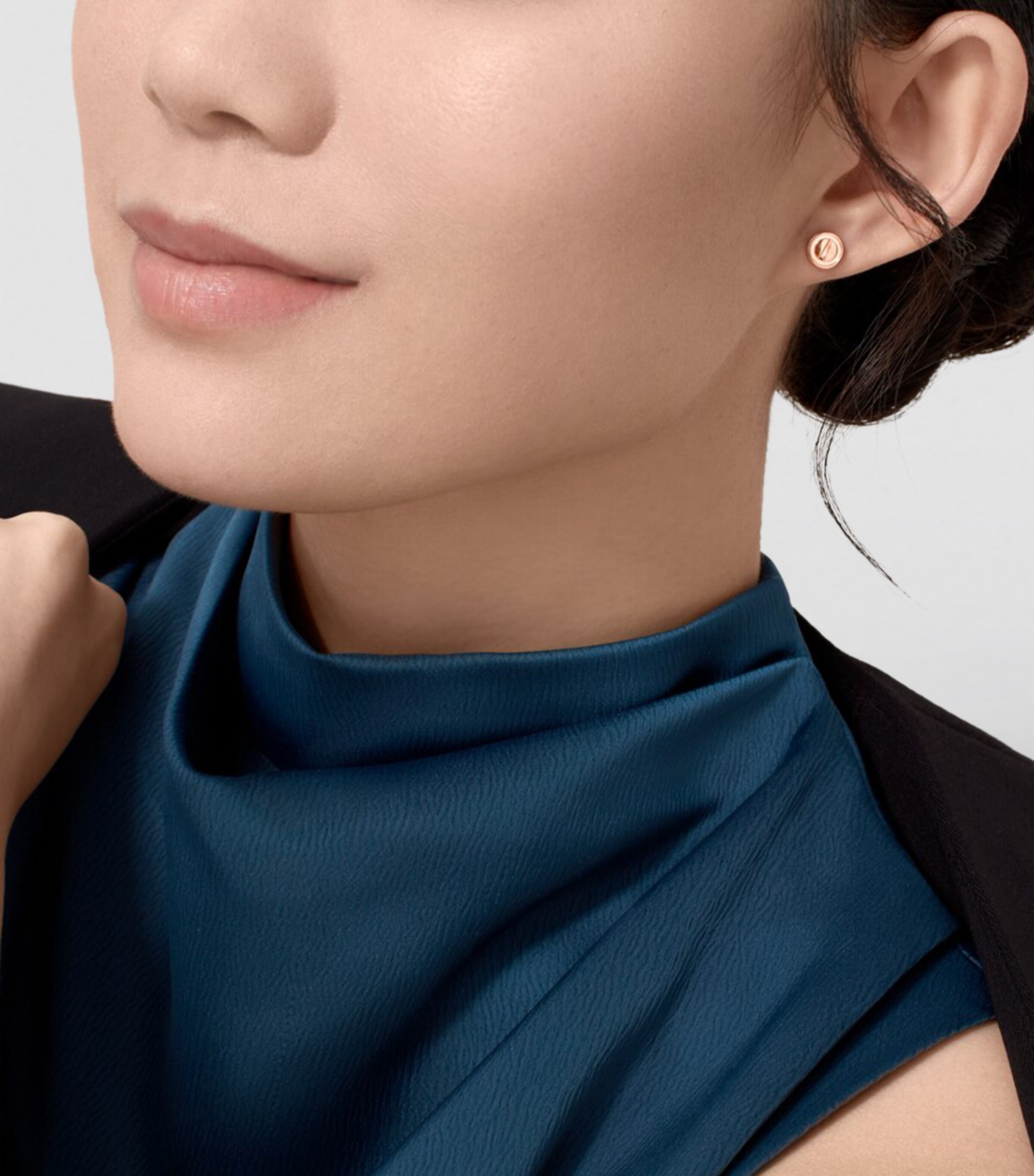 Rose Gold LOVE Stud Earrings ROSE GOLD Image 4