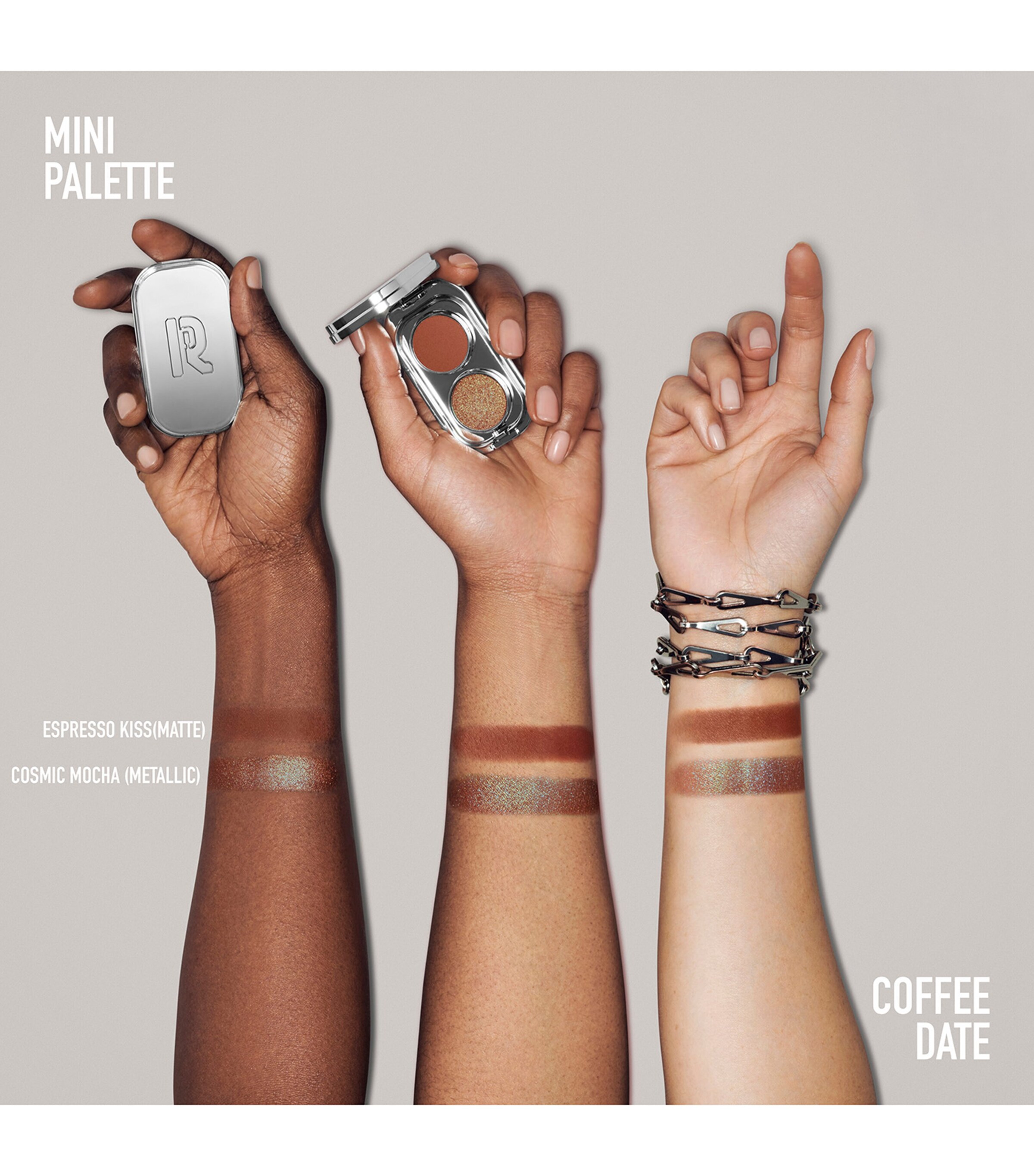 Rabanne Mini Eyeshadow Duo Palette Coffee Date Image 3