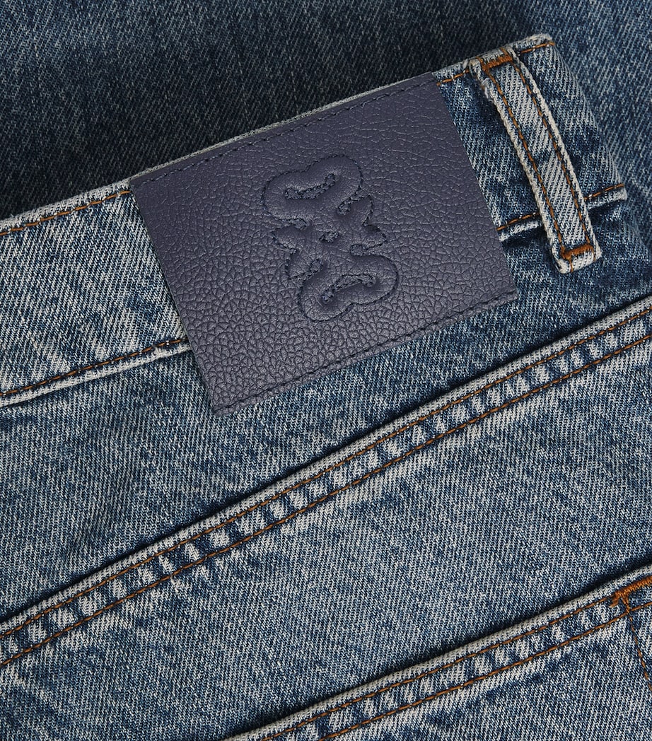 Sandro Paris Womens Straight Jeans Blue Jean Image 6