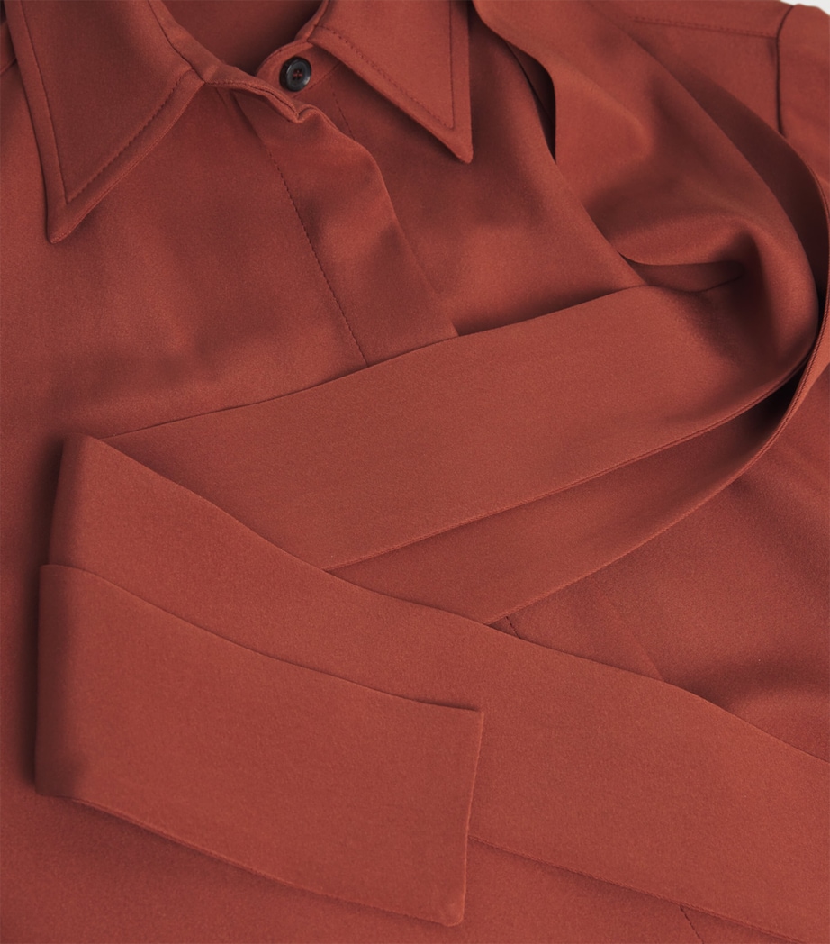 Silk-Blend Shirt BURNED Image 5