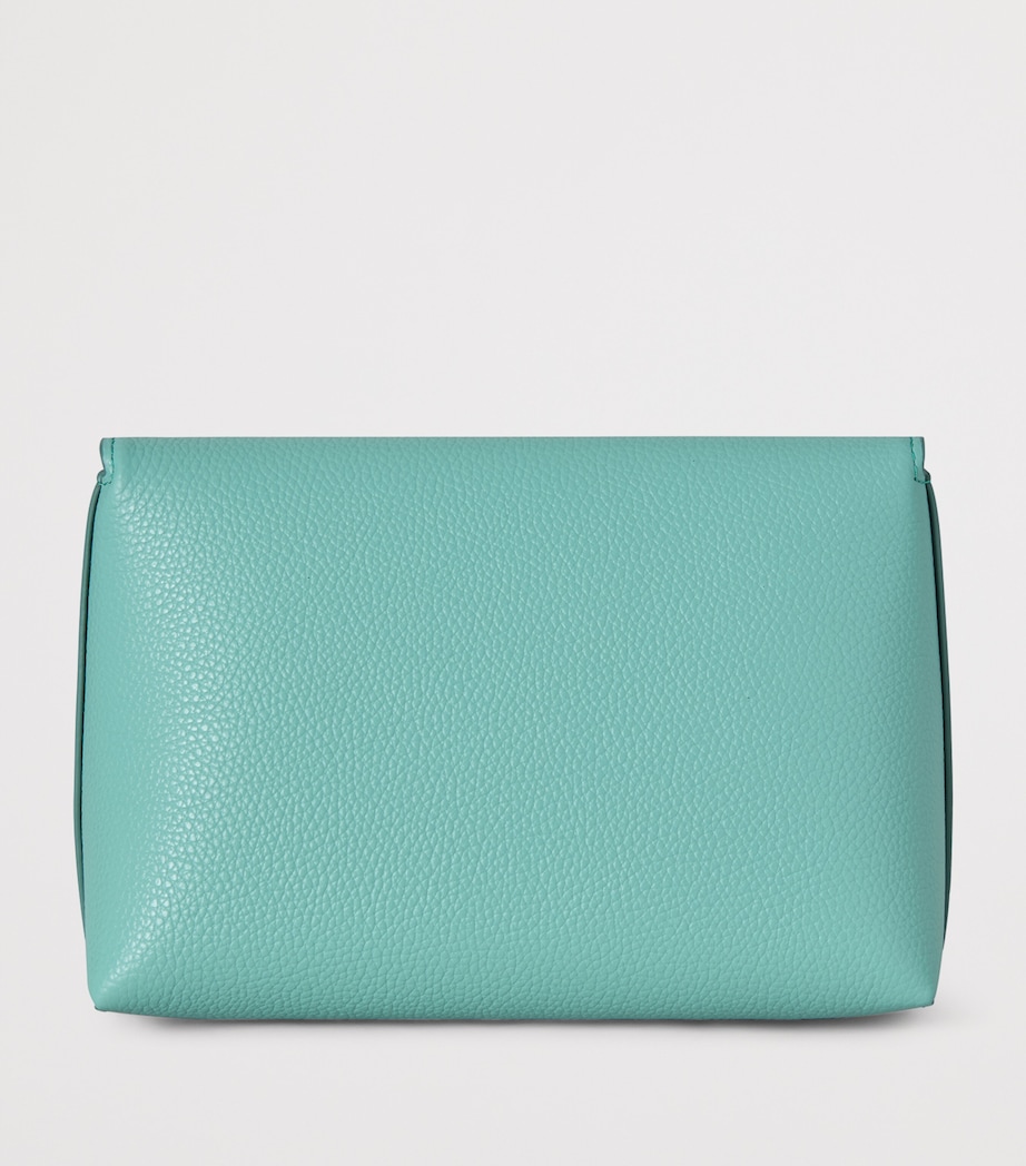 Mulberry Leather Darley Cosmetic Pouch Marina Blue Image 3