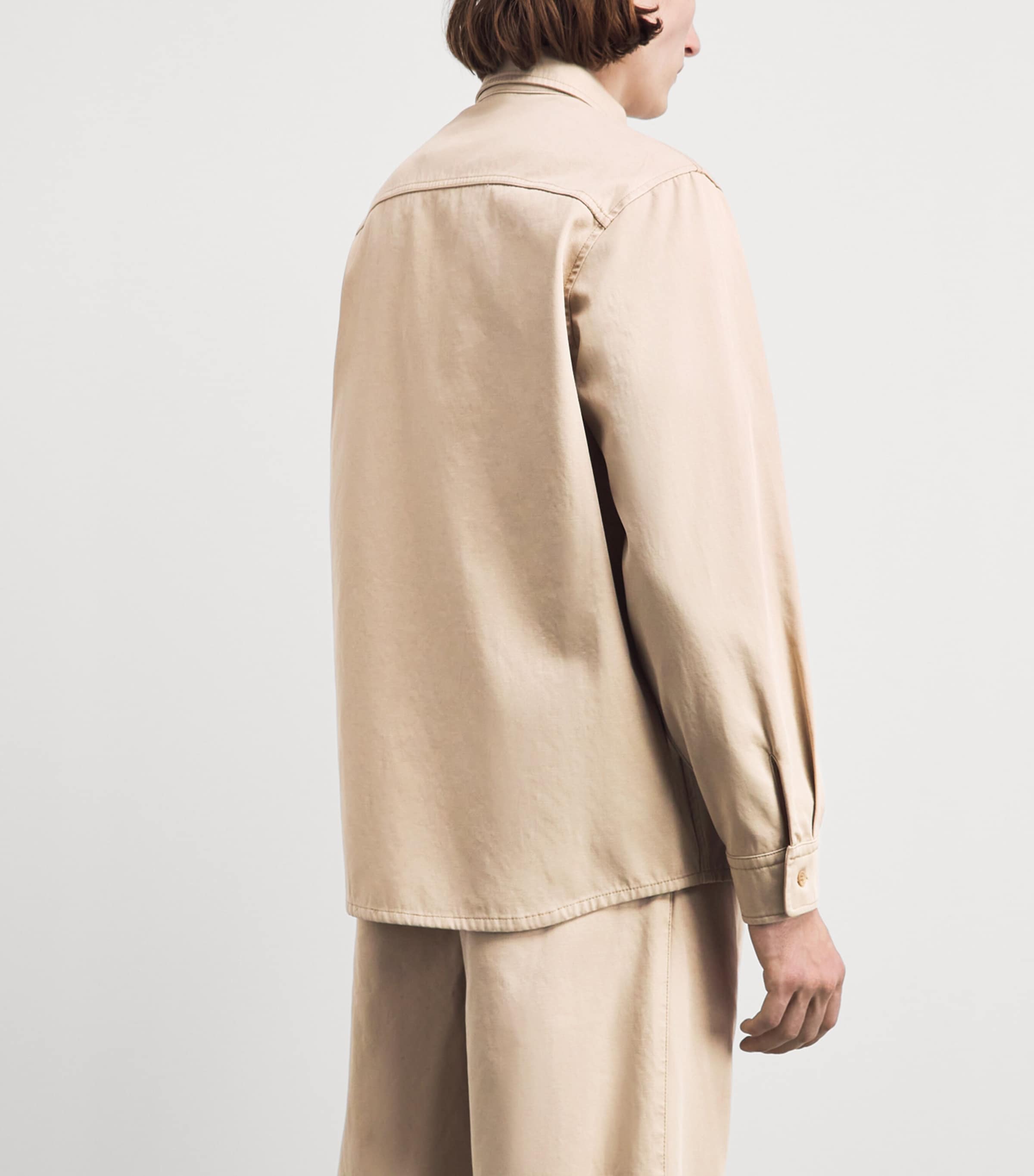 A.P.C. Mens Organic Cotton Noah Jacket Baa Beige Image 5