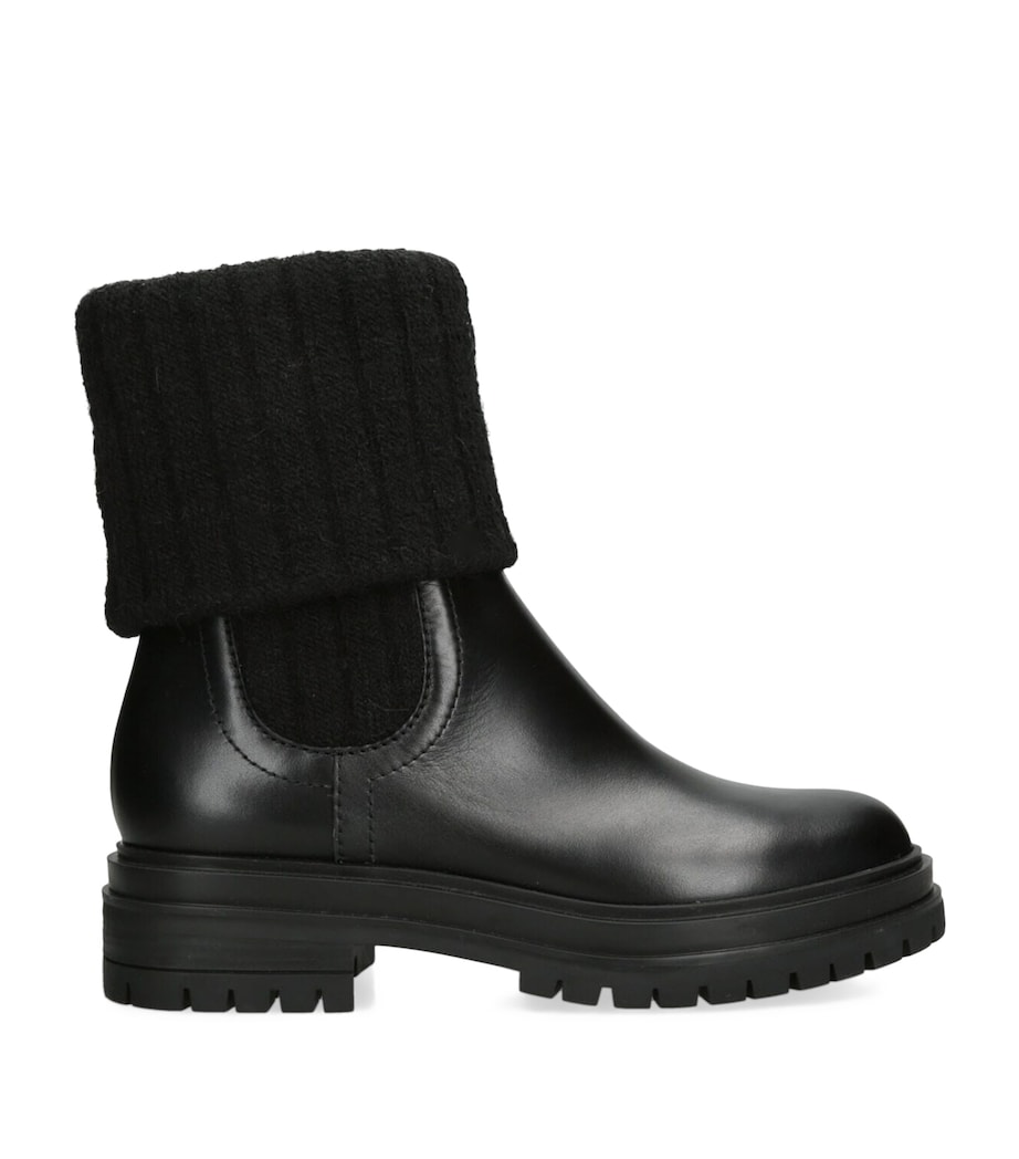 Leather Tenney Chelsea Boots BLACK Image 1