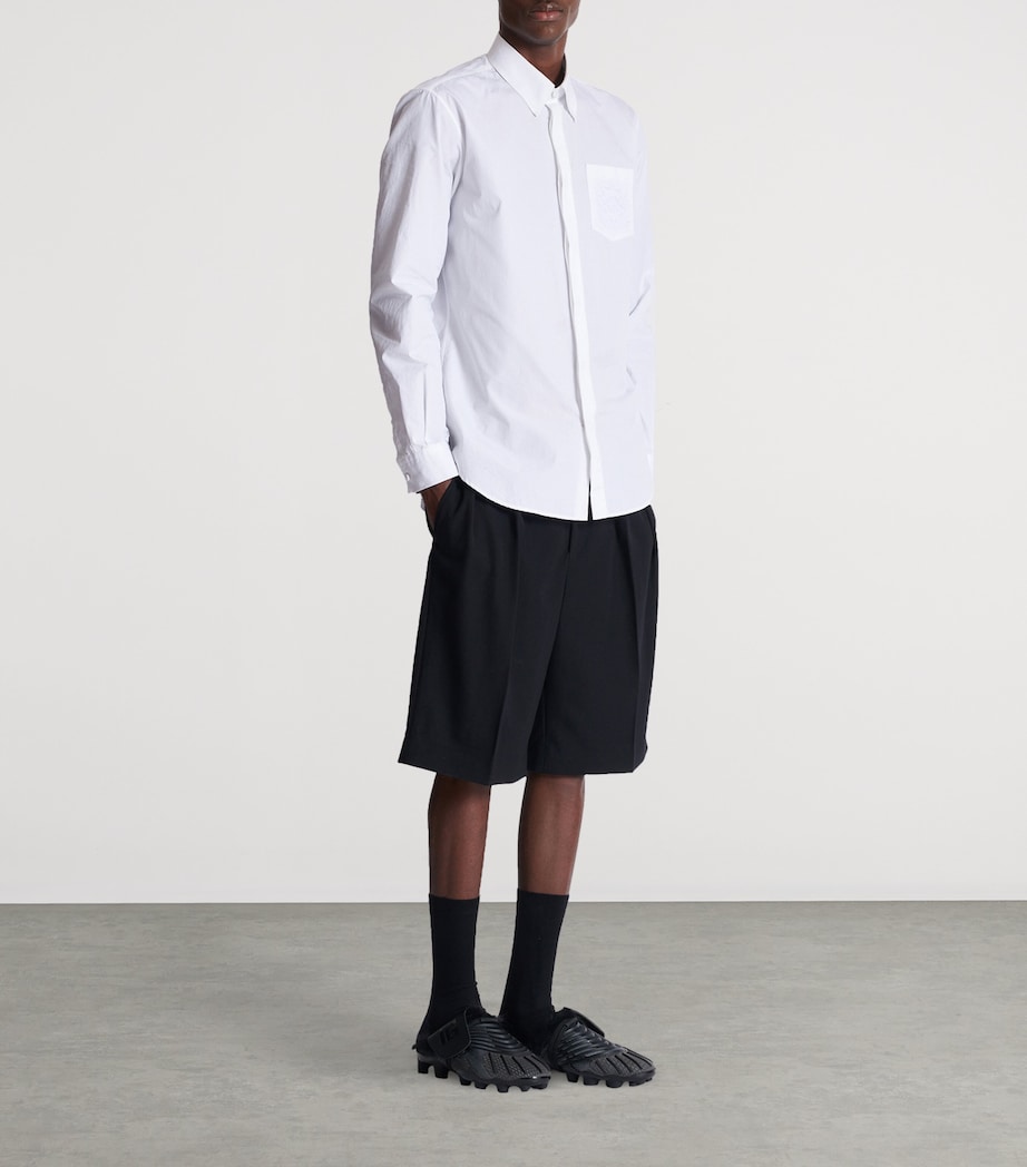 Cotton Poplin Crest Shirt 0FB BLANC OPTIQUE Image 2