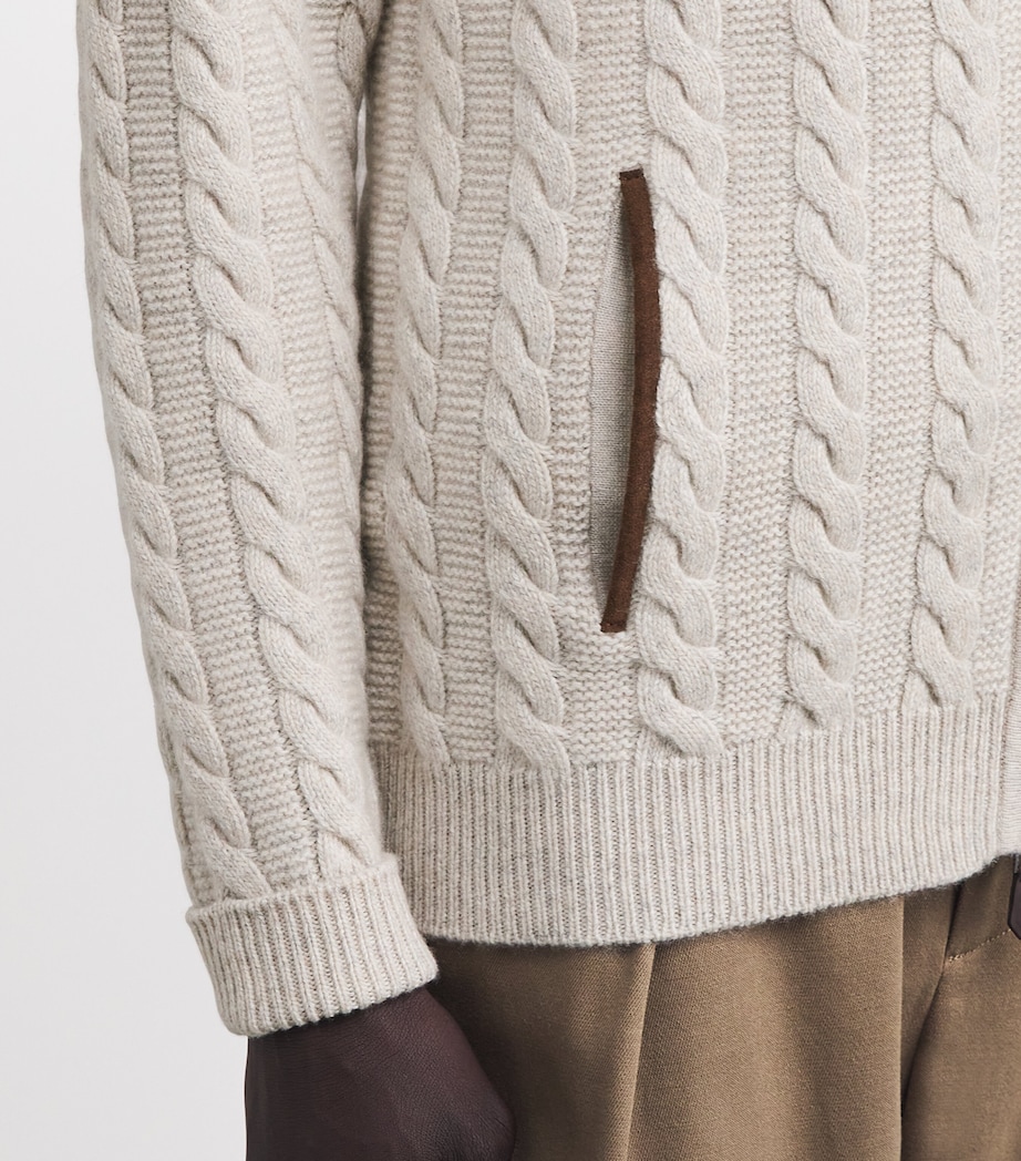 Cashmere Richmond Cardigan ASM ASH MARL ECRU Image 6