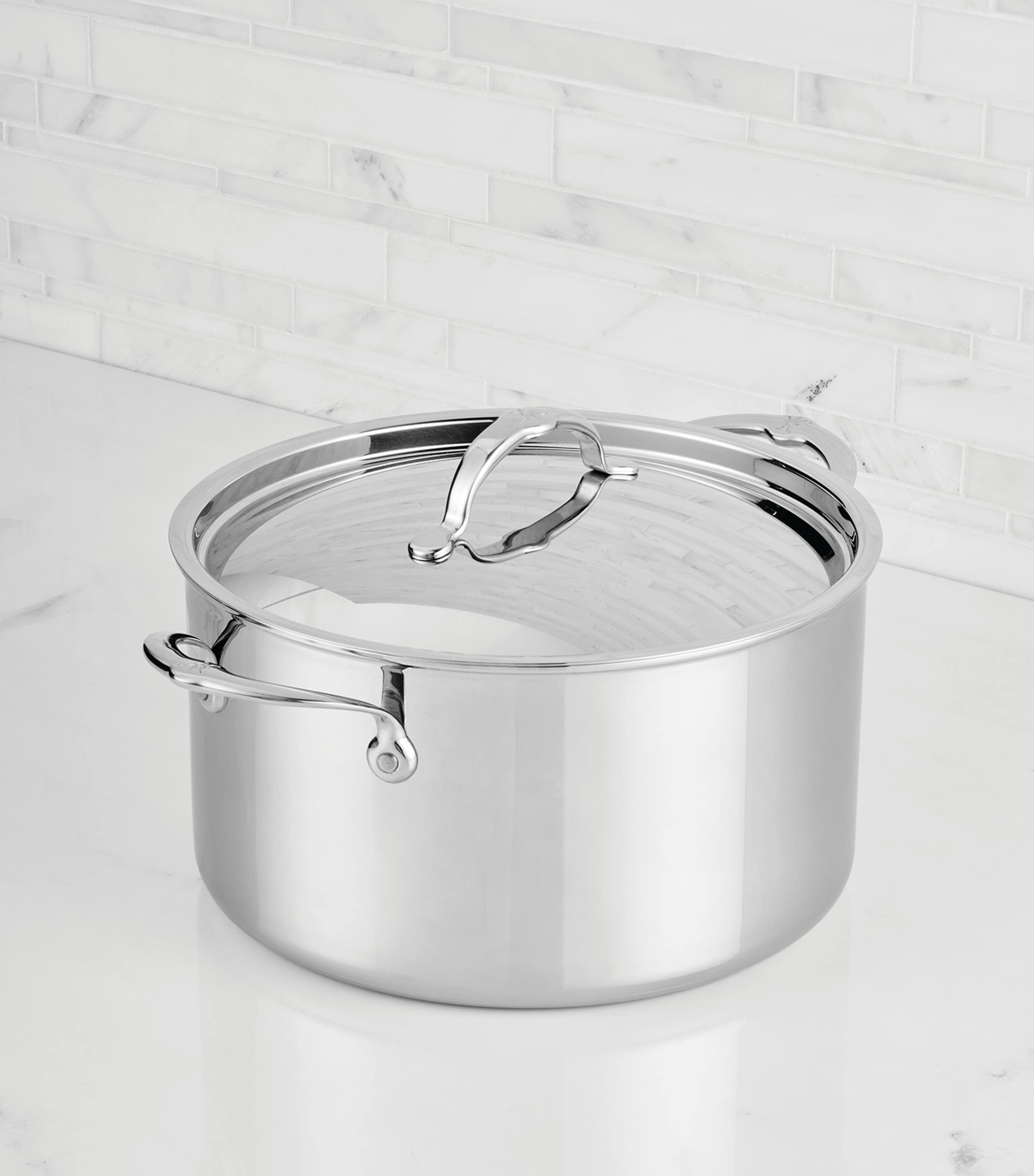 Hestan ProBond Luxe Covered Stockpot (26cm) Silver Image 2
