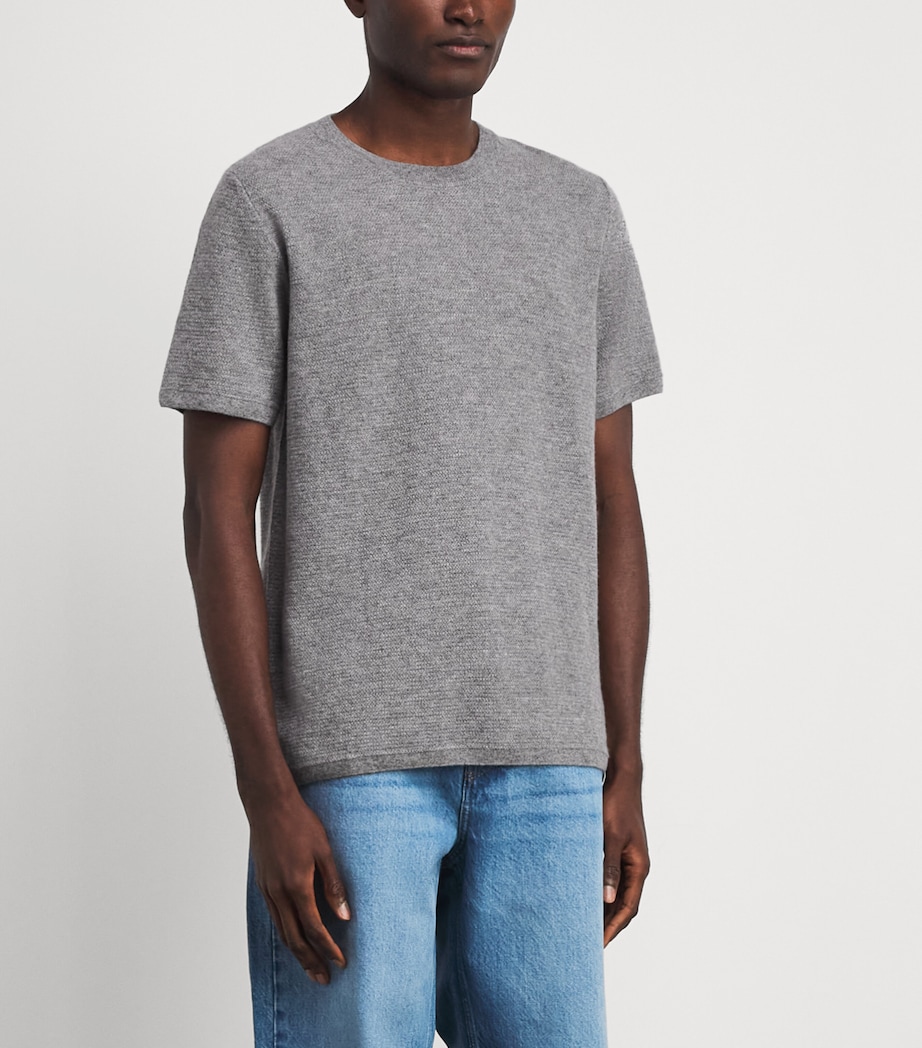 God's True Cashmere Mens Cashmere Signature T-Shirt Emerald Image 4