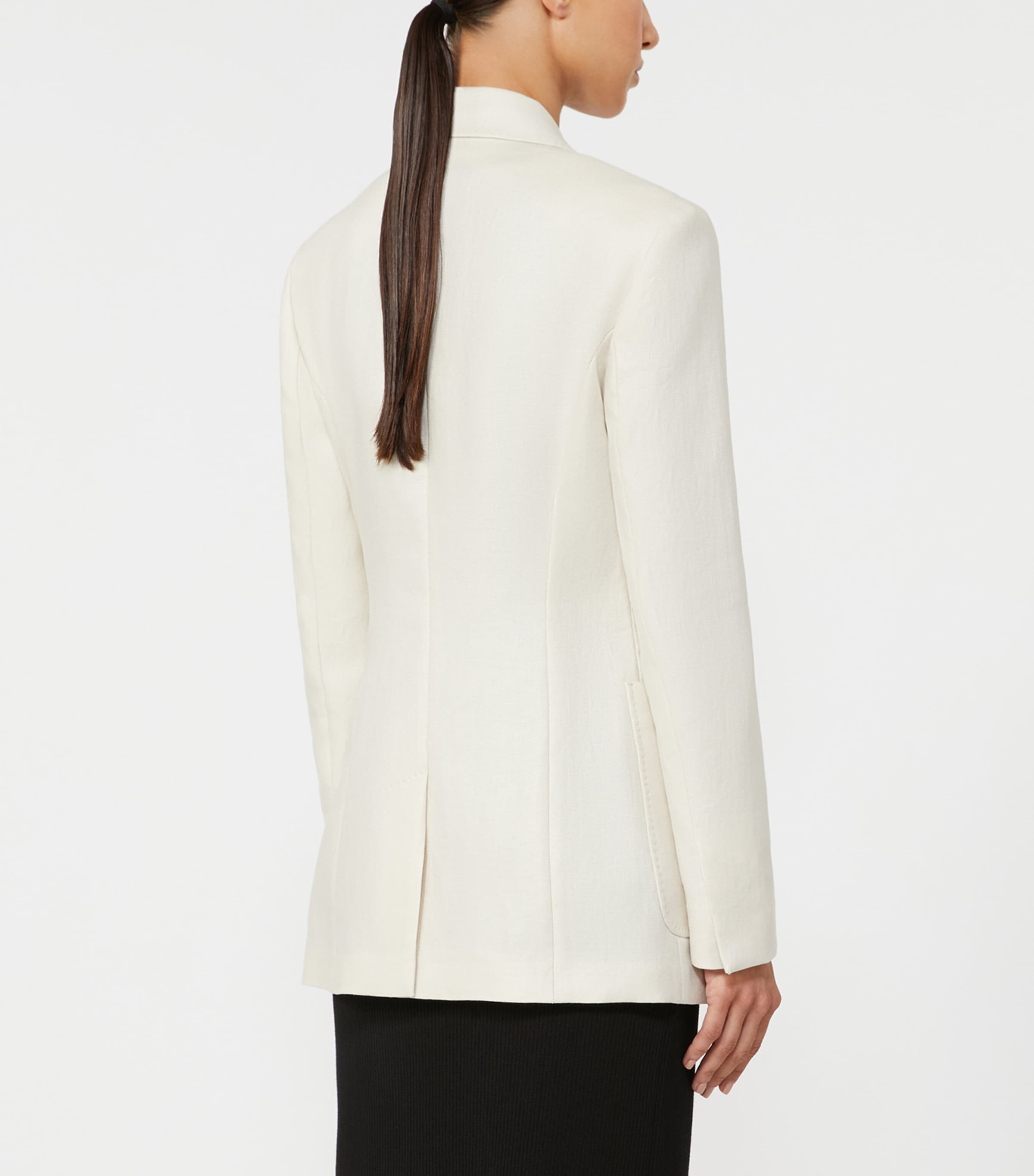 Max Mara Womens Linen Blazer Beige Image 4