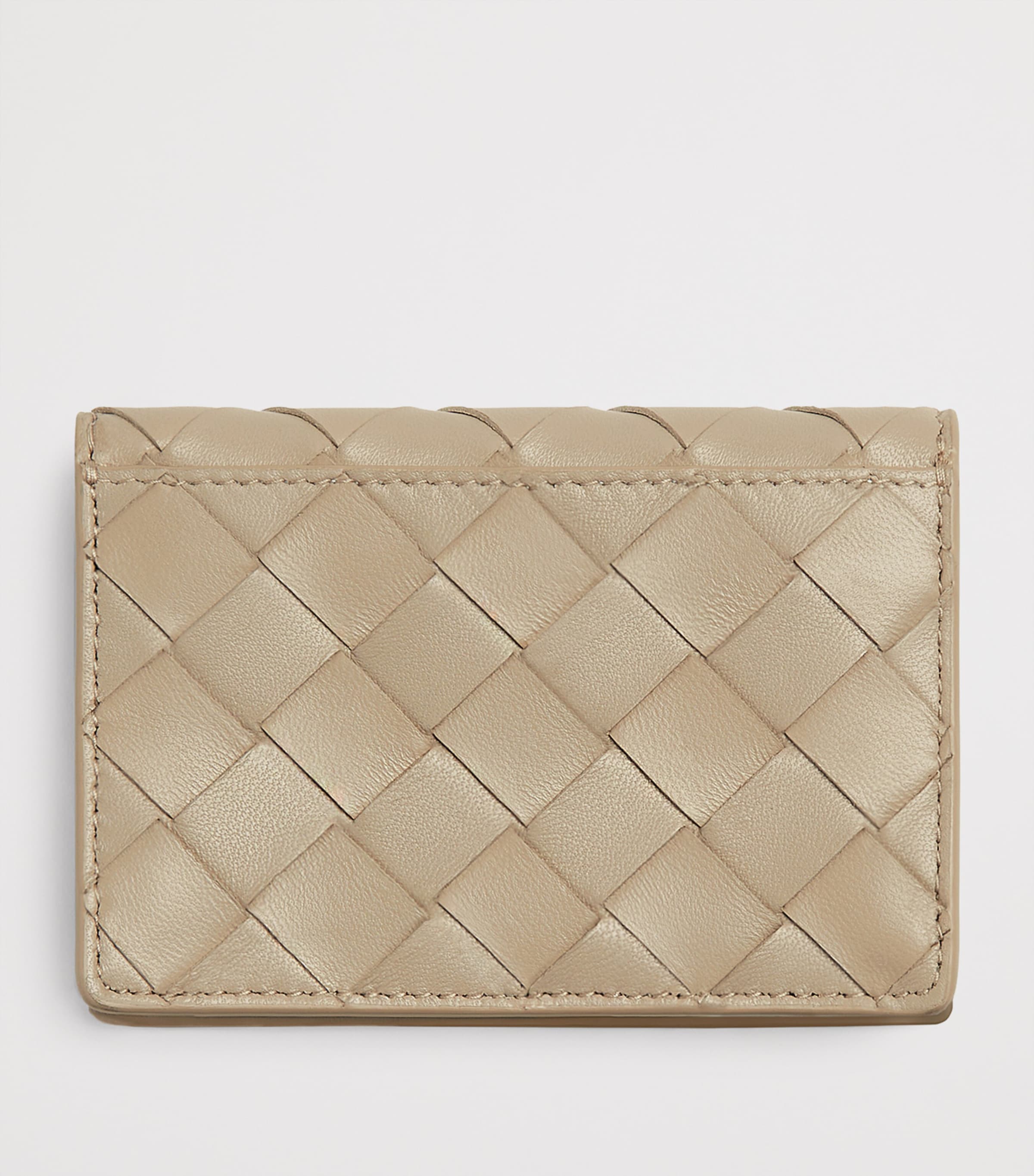 Leather Intrecciato Card Holder 9675 Image 3