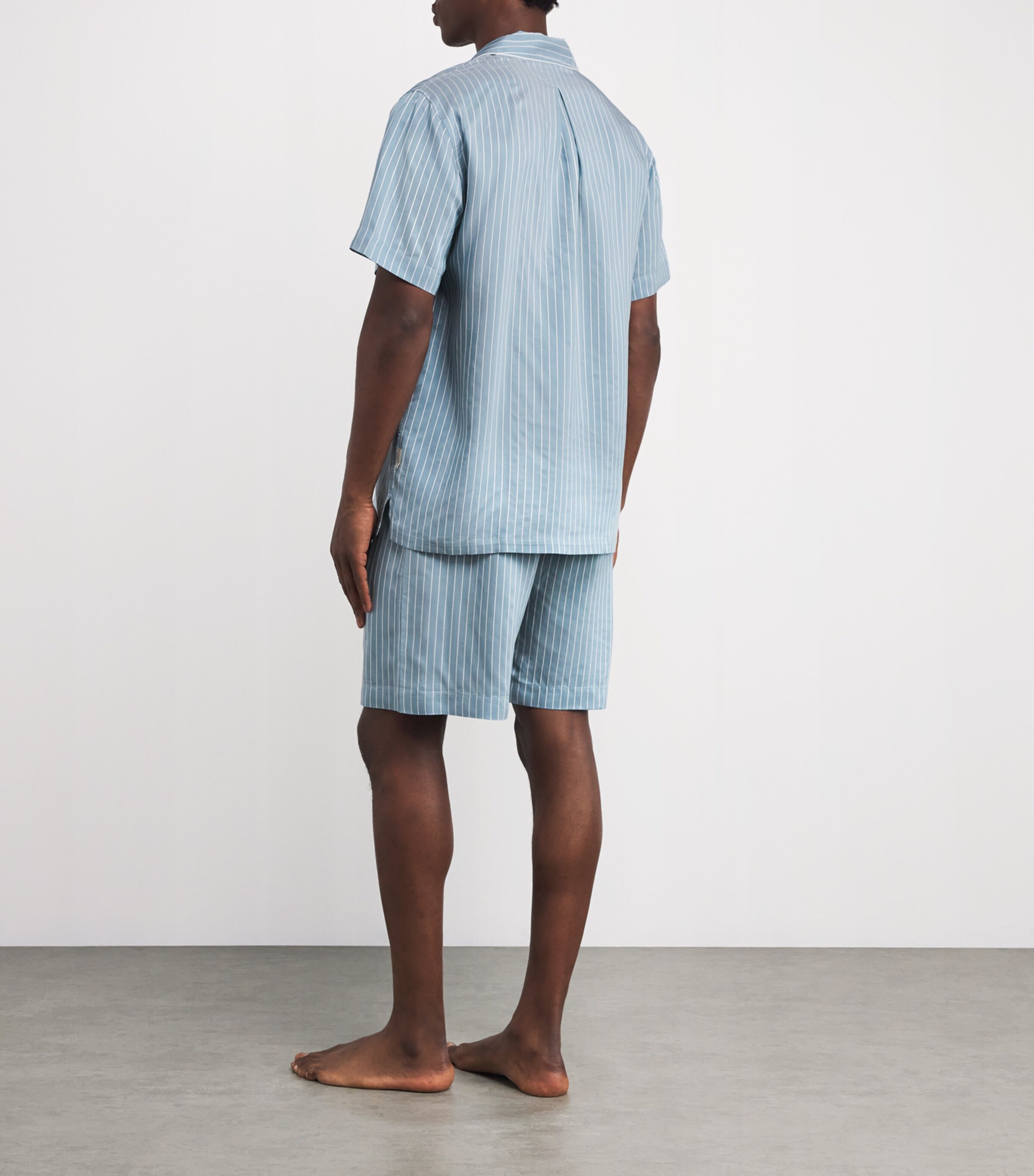 Stripe Short Pyjama Set 527 AQUA STRIPES Image 3