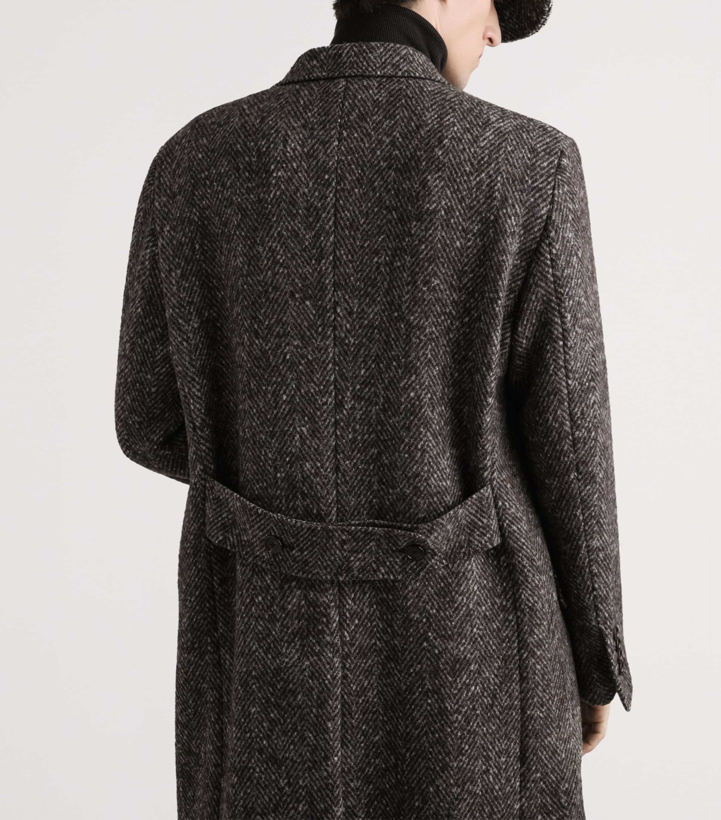 Wool Herringbone Coat S8030-FANTASY Image 5