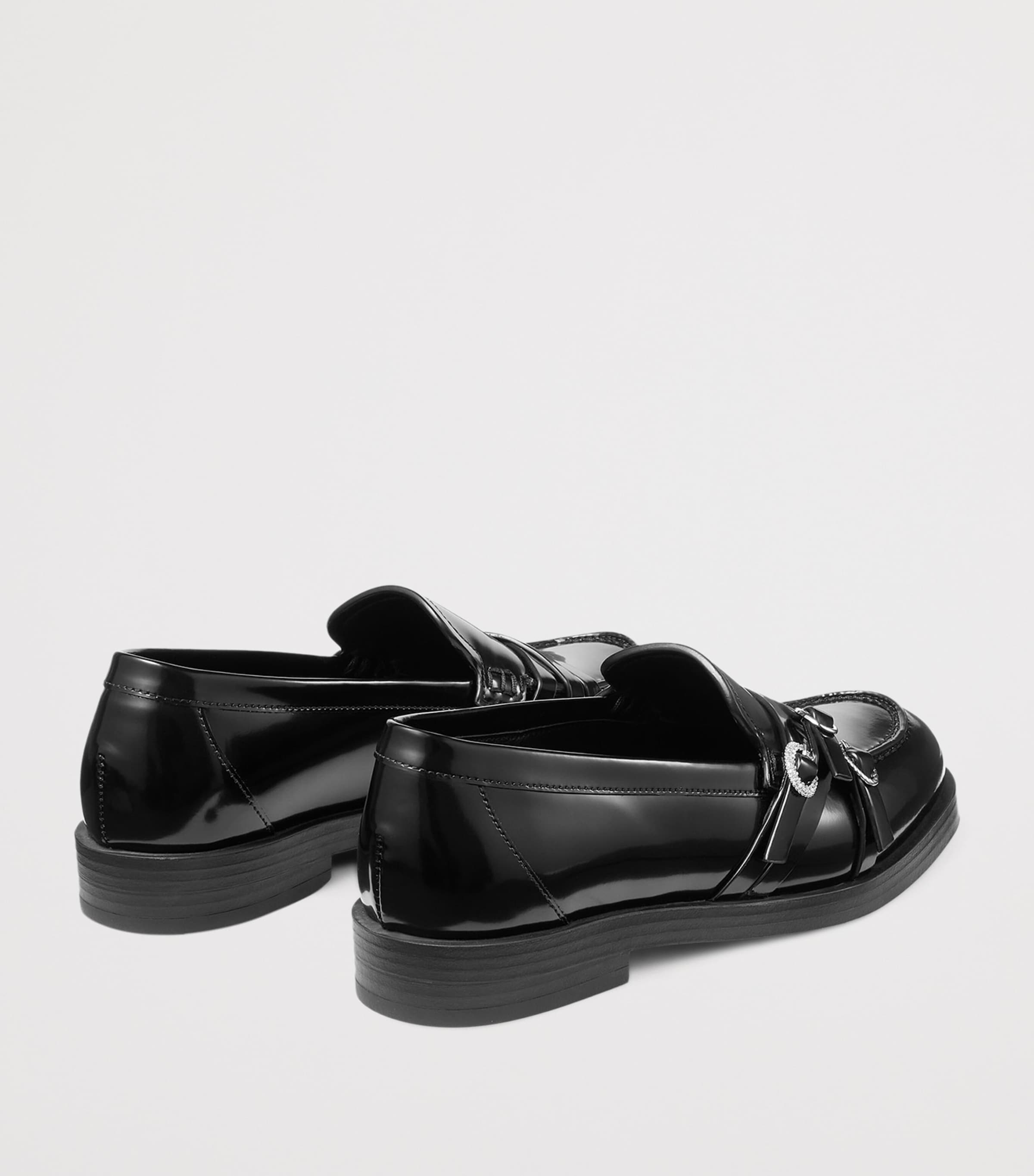 Jimmy Choo Womens Kalia Leather Loafers Black Image 5