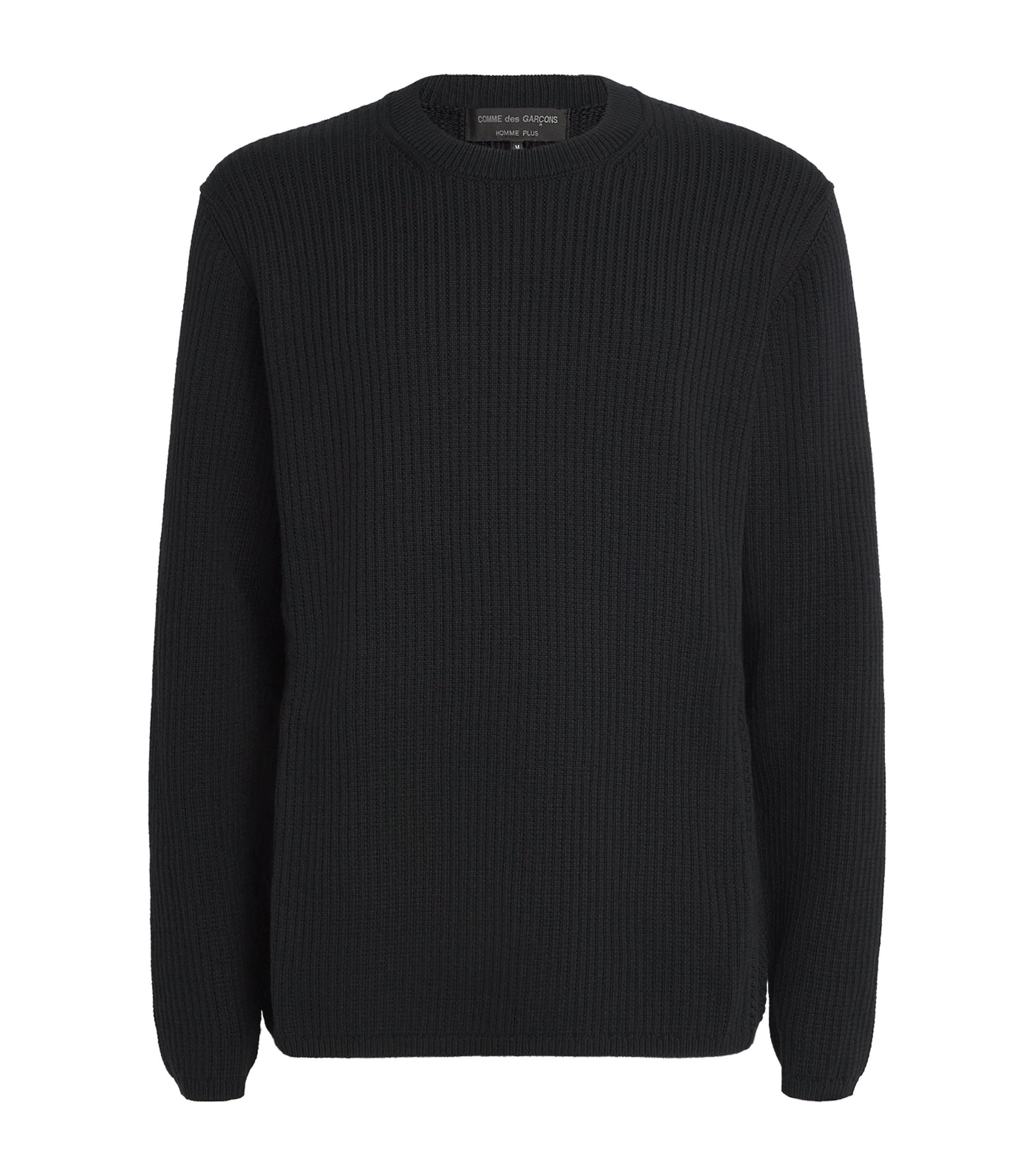 Comme Des Garçons Homme Plus Black Textured Knit Sweater | Harrods US