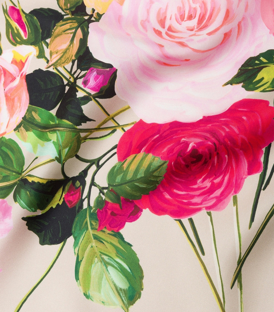 Prada Silk Floral Bouquet Scarf Image 3