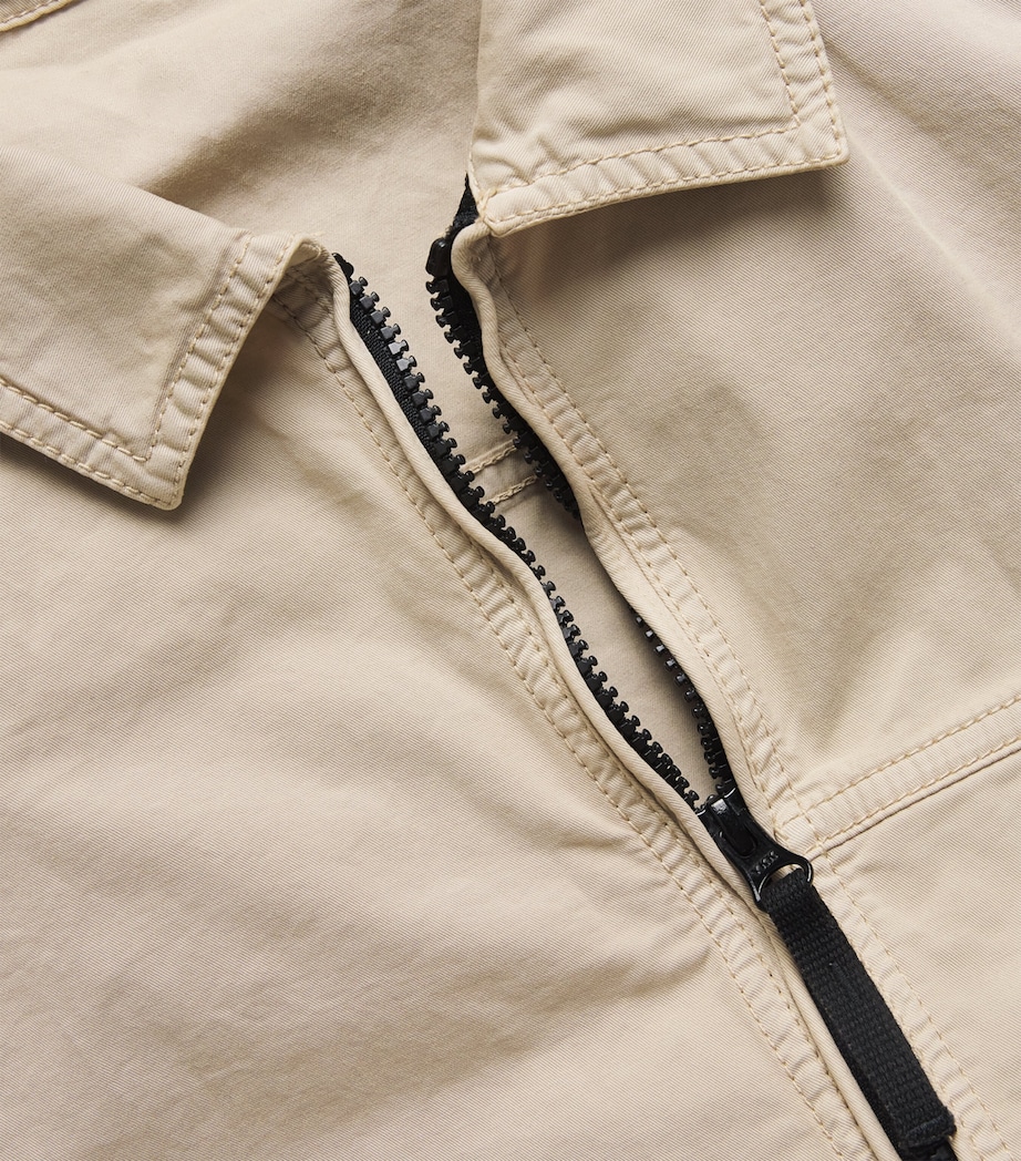 Stretch-Supima Cotton Twill Overshirt V009A Image 5