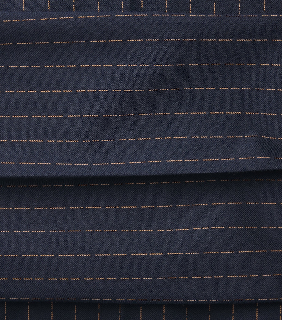 Canvas Flared Trousers NAVY Image 5