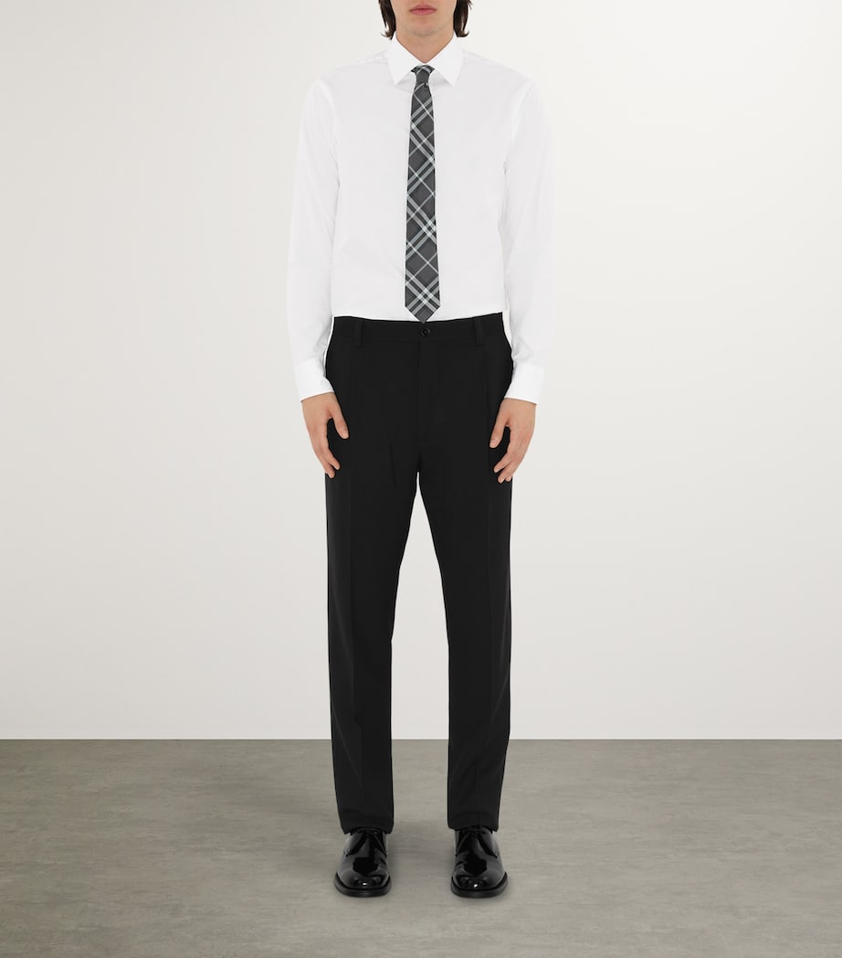 Burberry Silk Vintage Check Tie Charcoal Image 2