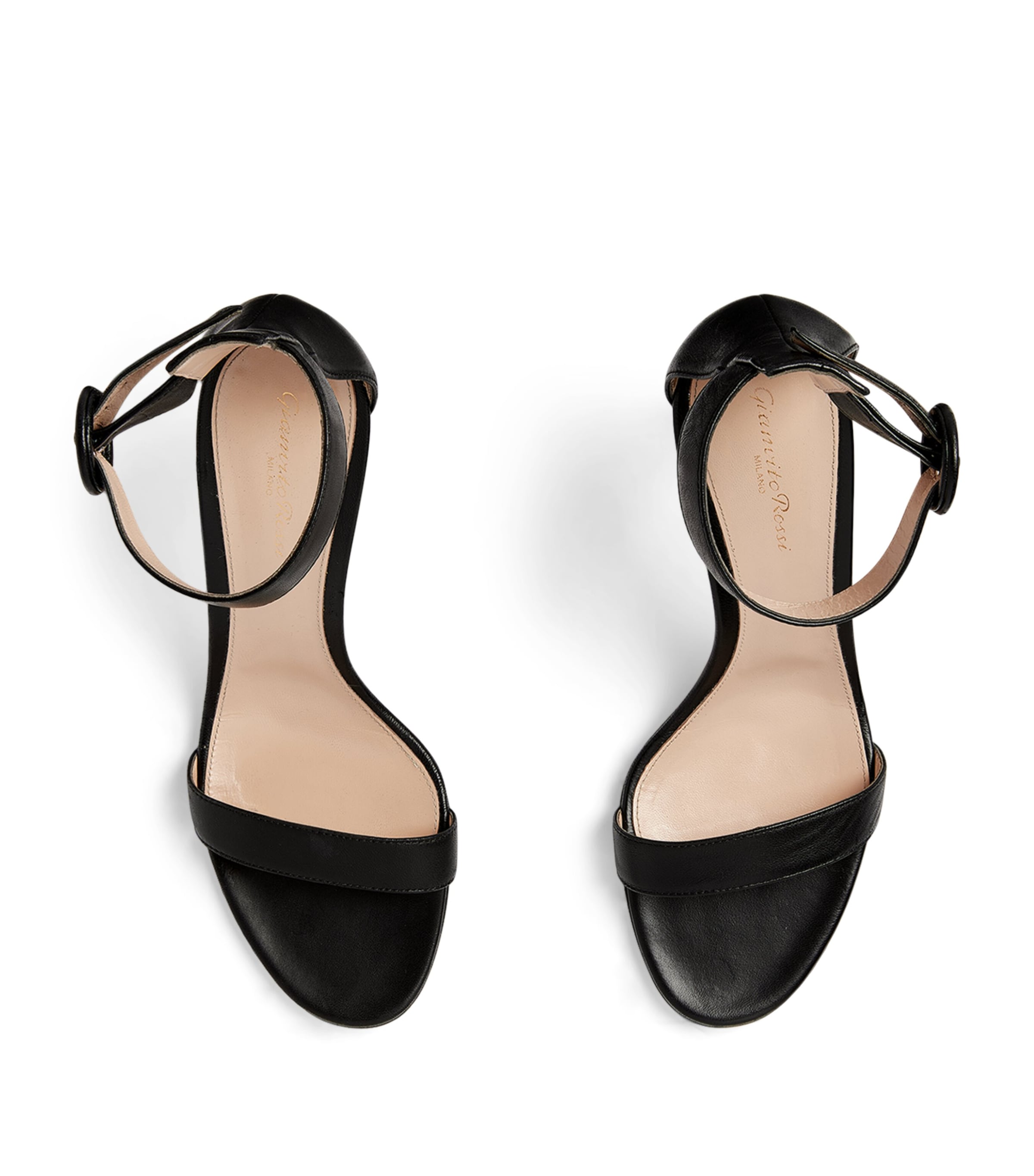 Leather Portofino Sandals 85 BLACK Image 2