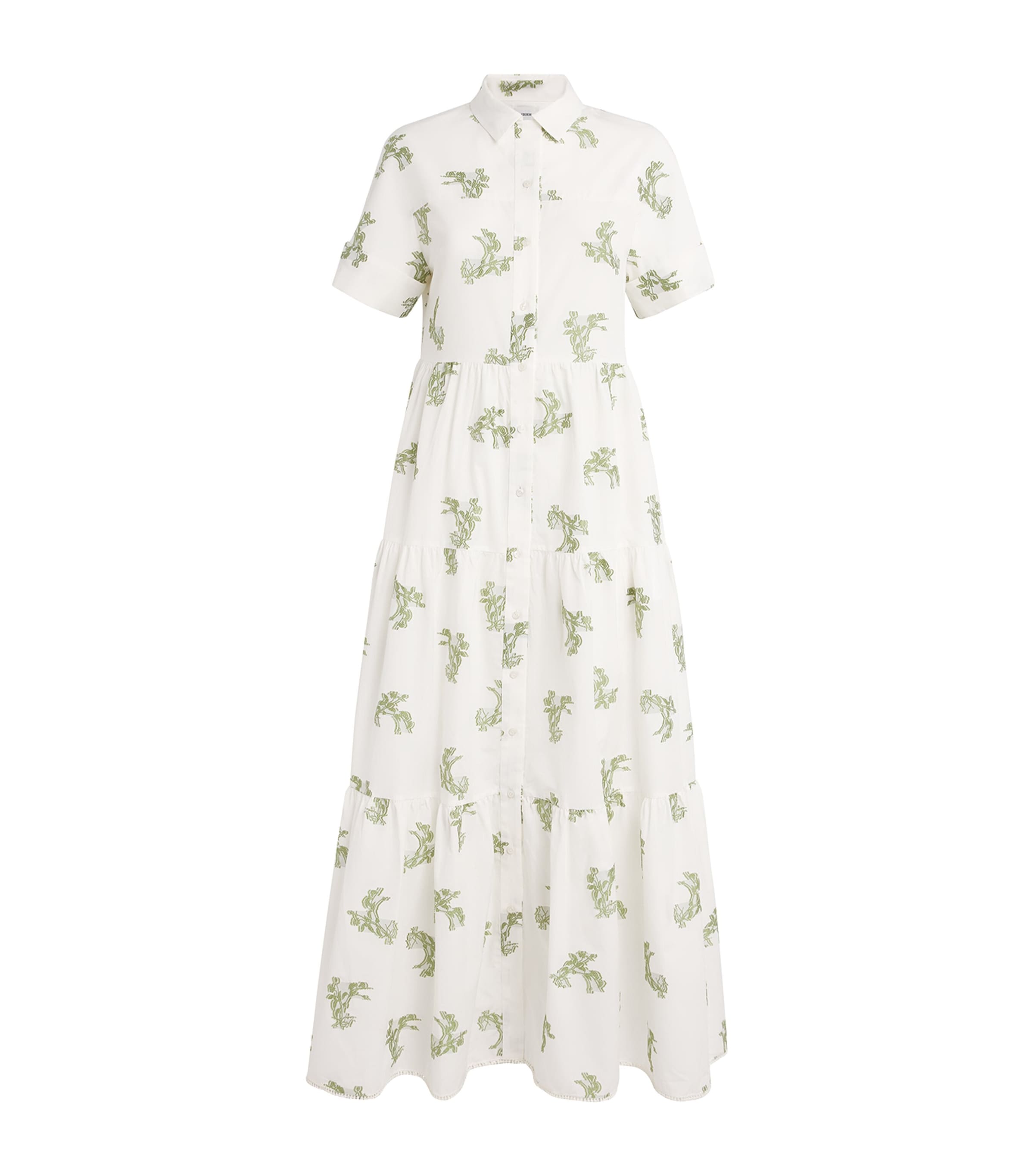 Erdem Embroidered Maxi Shirt Dress