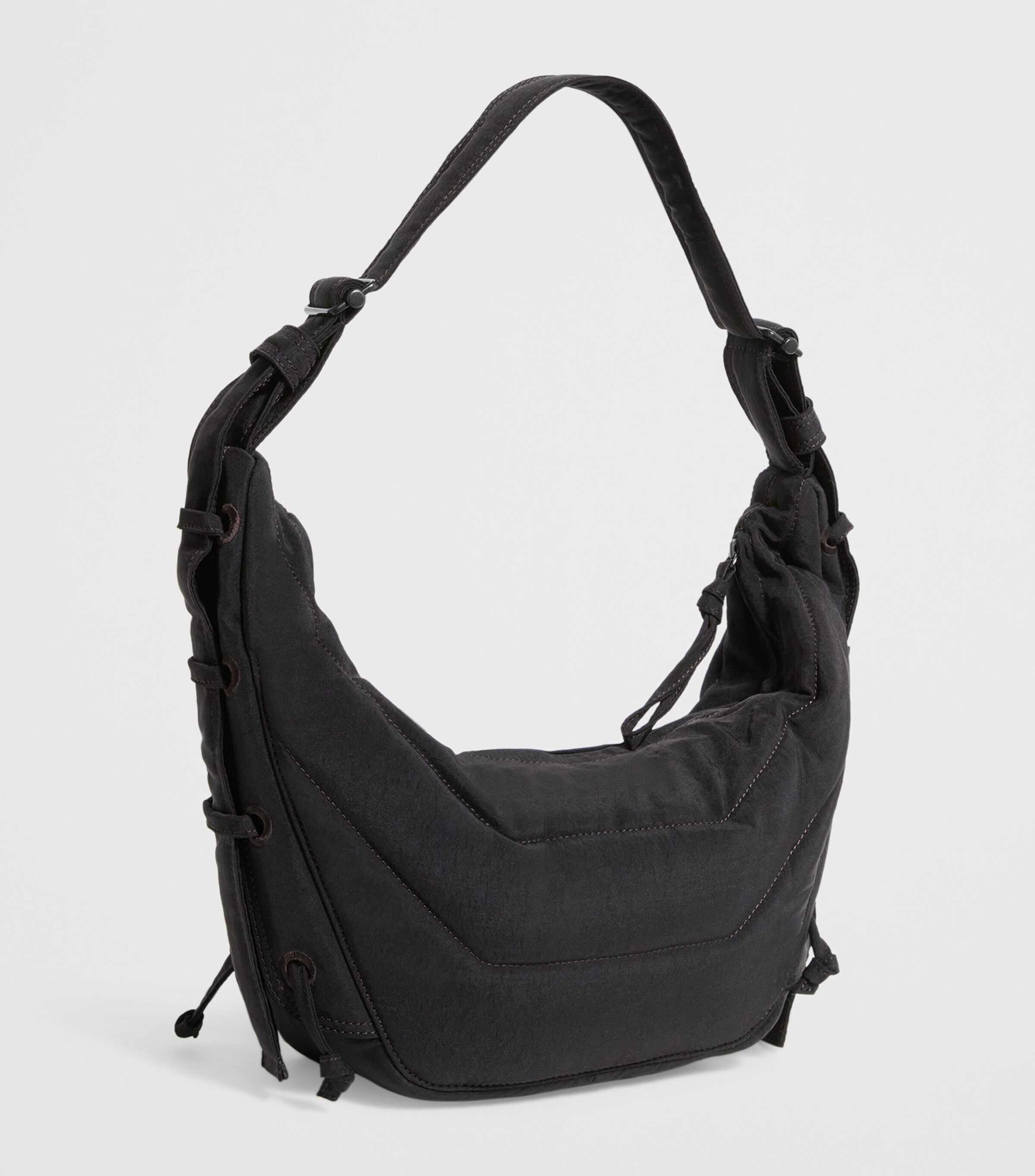 Lemaire Small Water-Repellent Nylon Soft Game Shoulder Bag Dark Chocolate Image 3