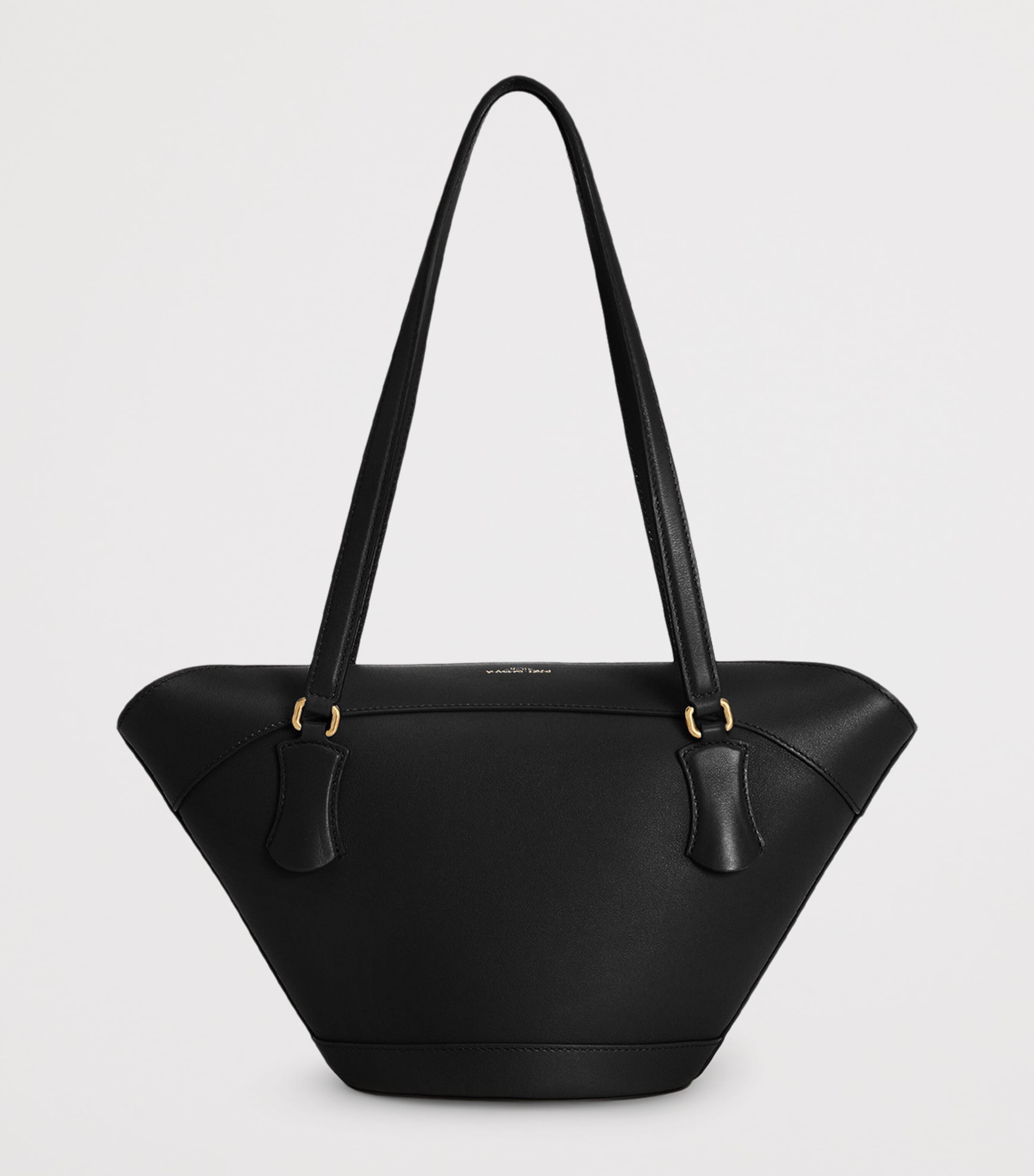 Leather Capri Shoulder Bag 80999-BLACK Image 4