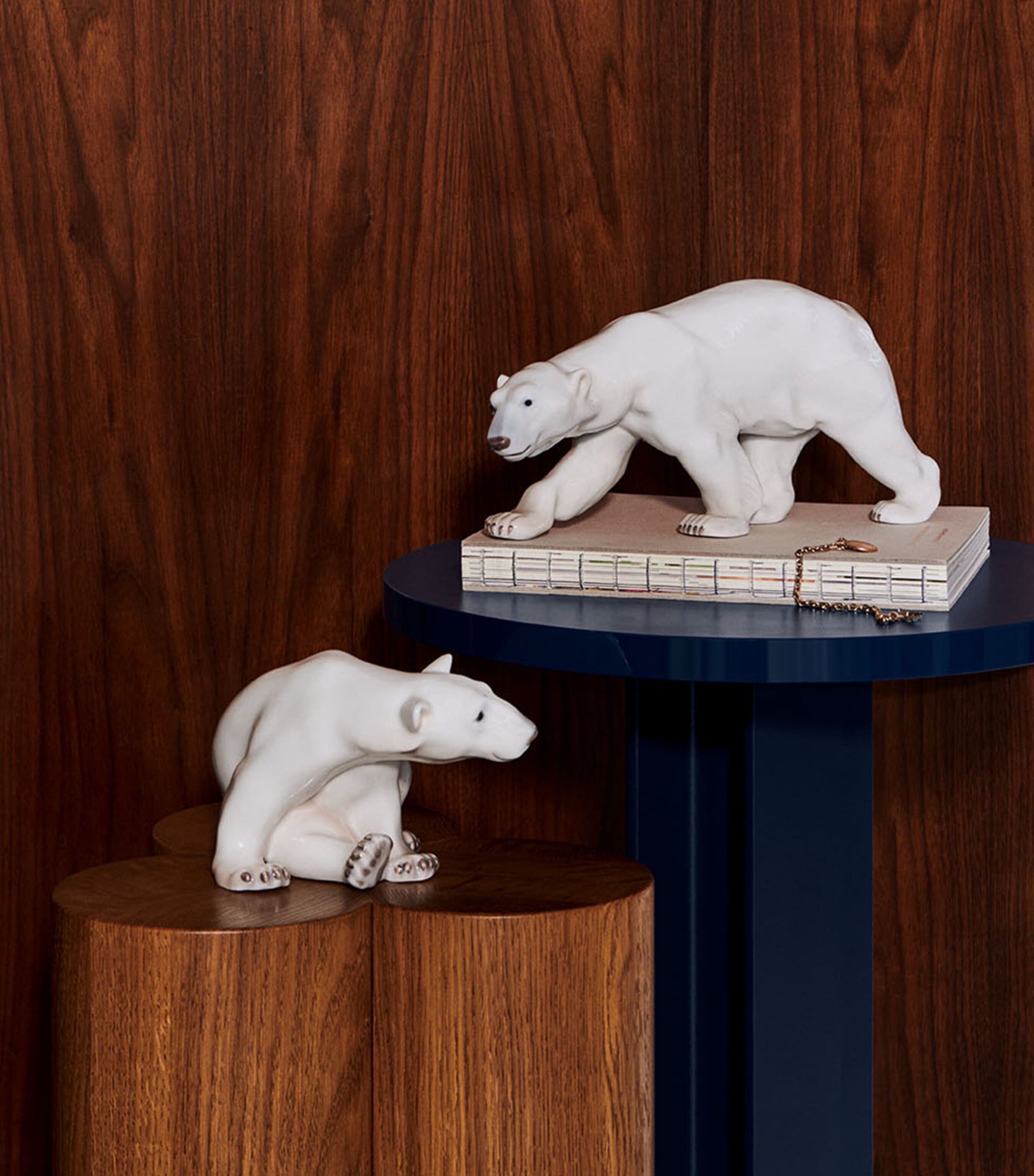 Porcelain Polar Bear Figurine (12cm) MULTI Image 2