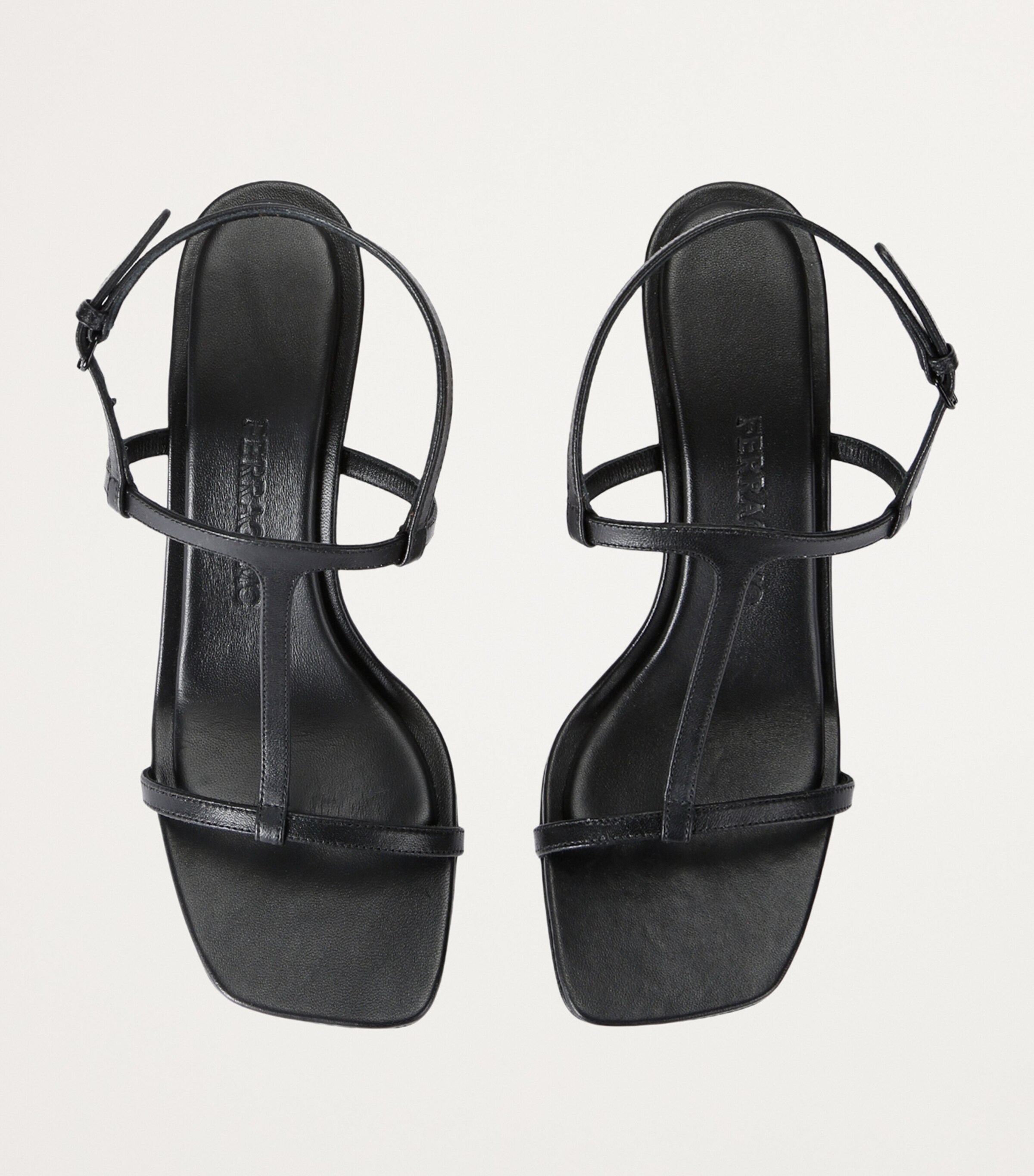 Salvatore Ferragamo Leather Elina Heeled Sandals 70 Black Image 4