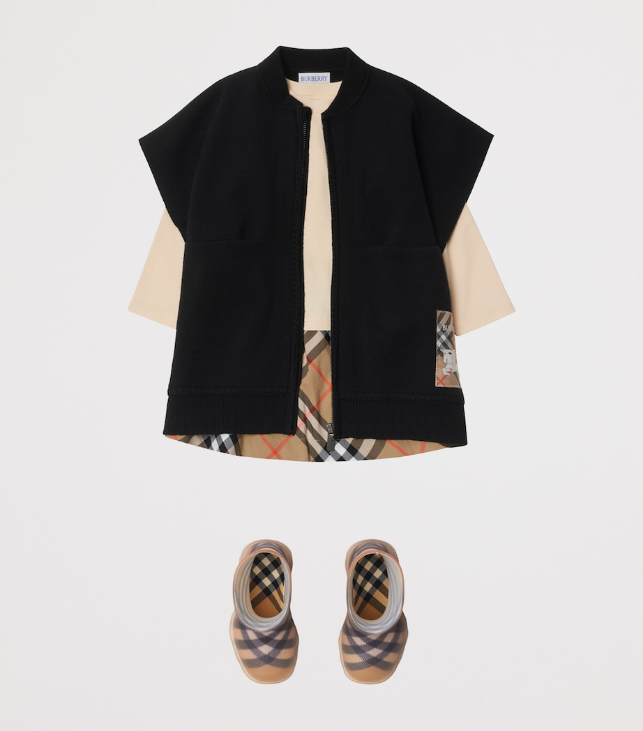 Wool-Blend EKD Cape (6-24 Months) BLACK Image 3