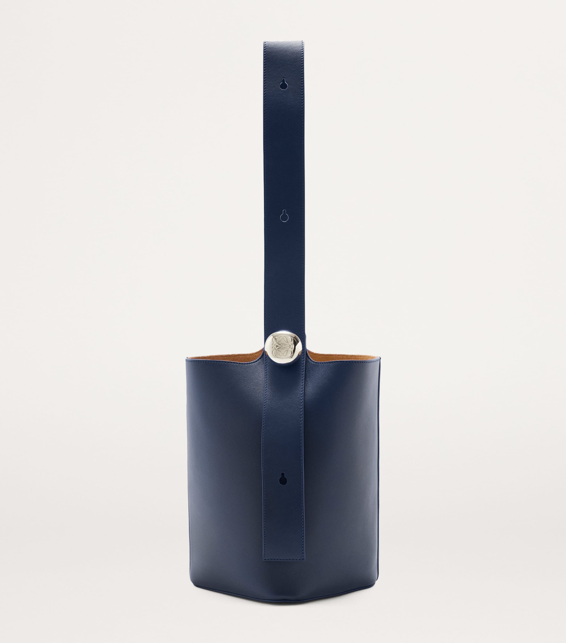 LOEWE Blue Medium Leather Pebble Bucket Bag | Harrods US LOEWE Blue Medium Leather Pebble Bucket Bag | Harrods US