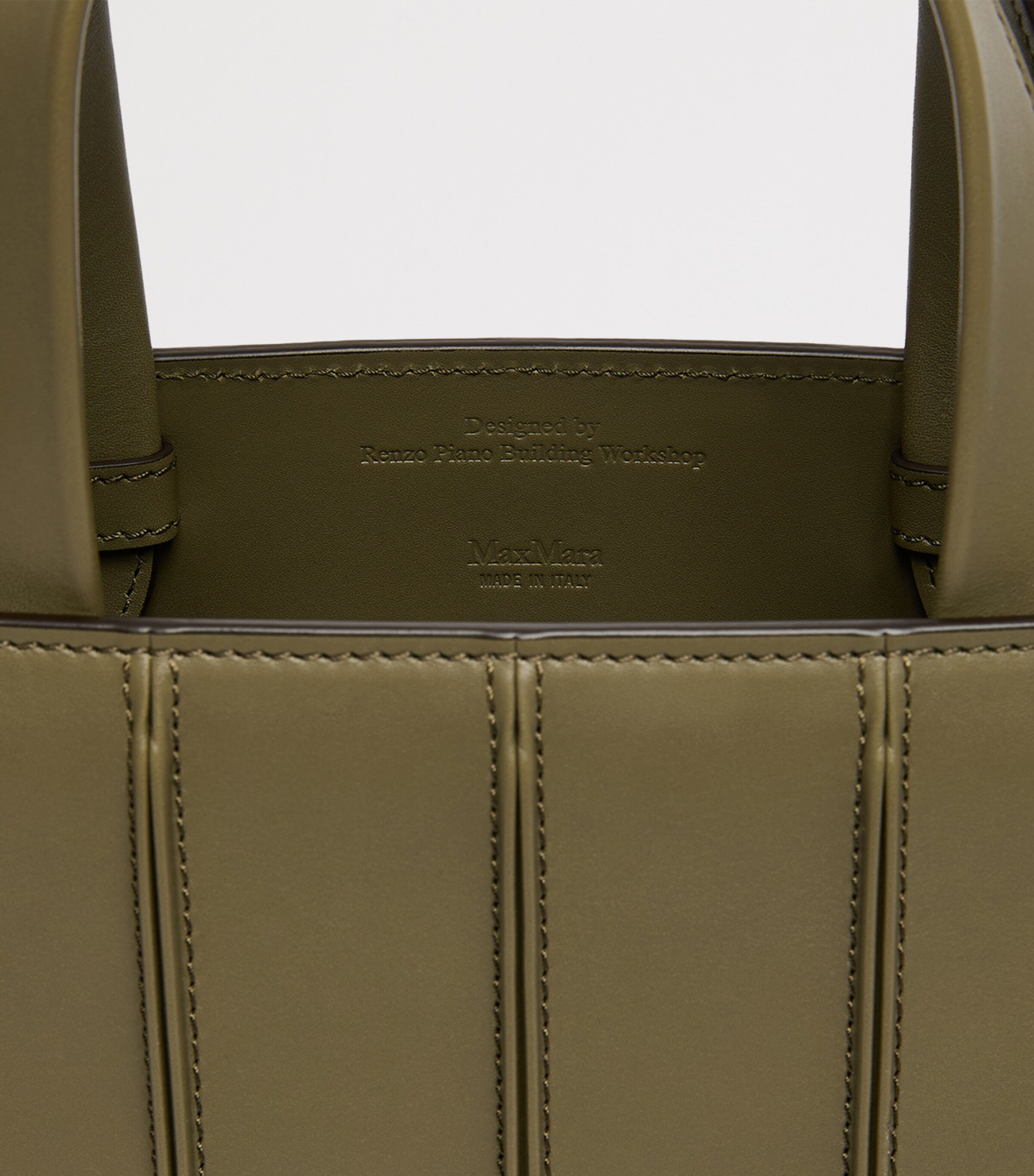 Max Mara Medium Whitney Top-Handle Bag Olive Green Image 5