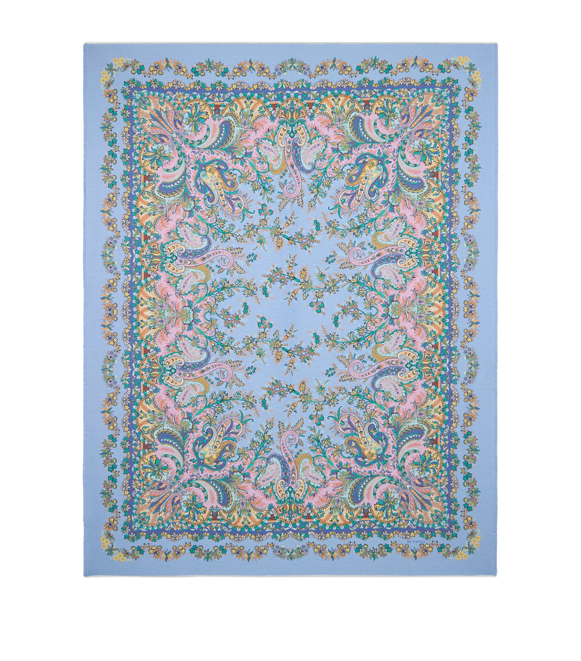 Wool Iris Throw (140cm x 190cm) X0880 PALE BLUE Image 1