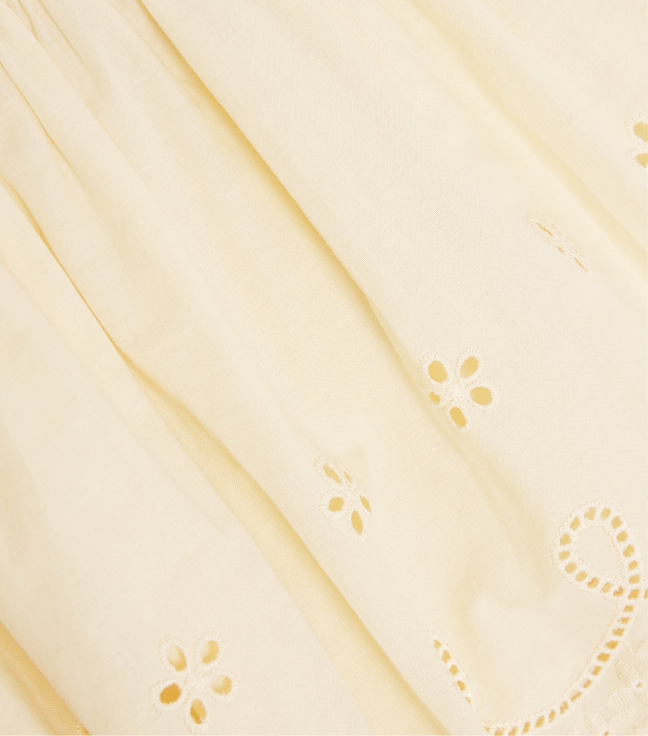 Organic Cotton Posey Blouse (5-10 Years) CLOUD CREAM Image 4