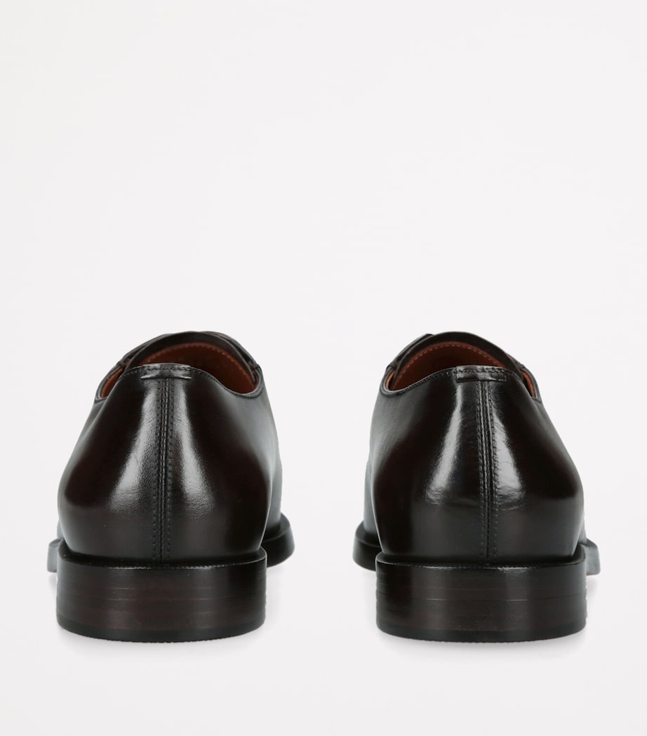 Leather Torino Derby Shoes DARK BROWN Image 2