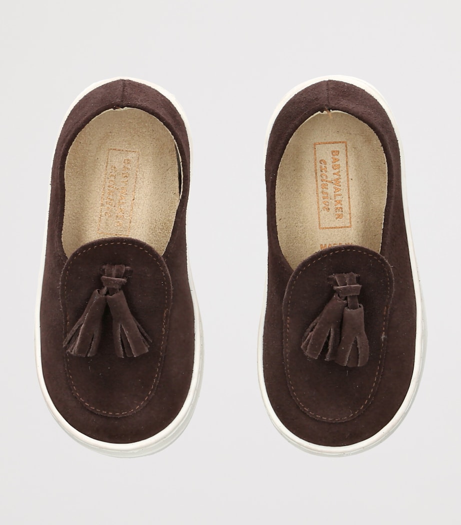 BabyWalker Suede Tassel Loafers Brown Image 3