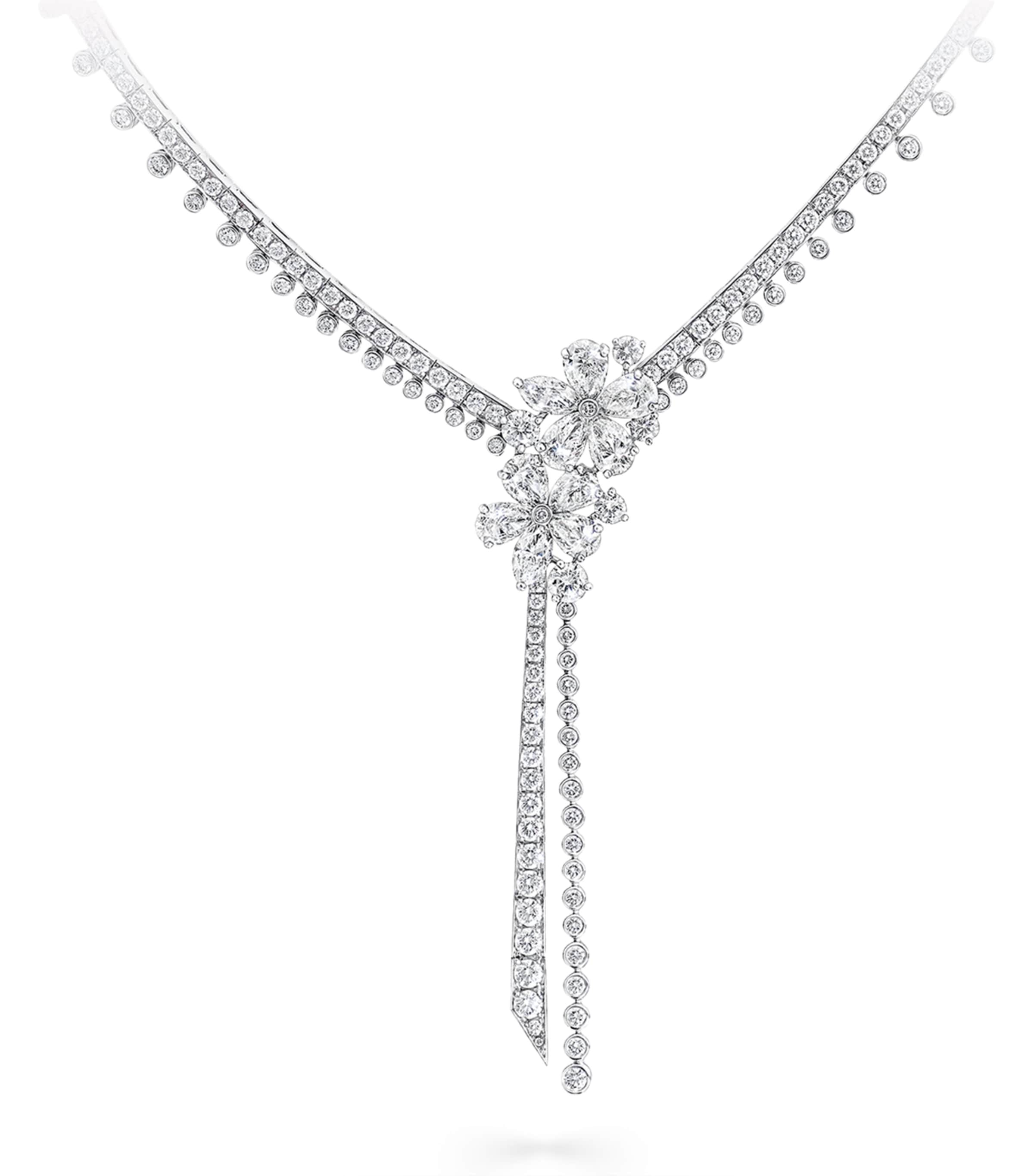 Graff White Gold and Diamond Carissa Necklace White Gold Image 1