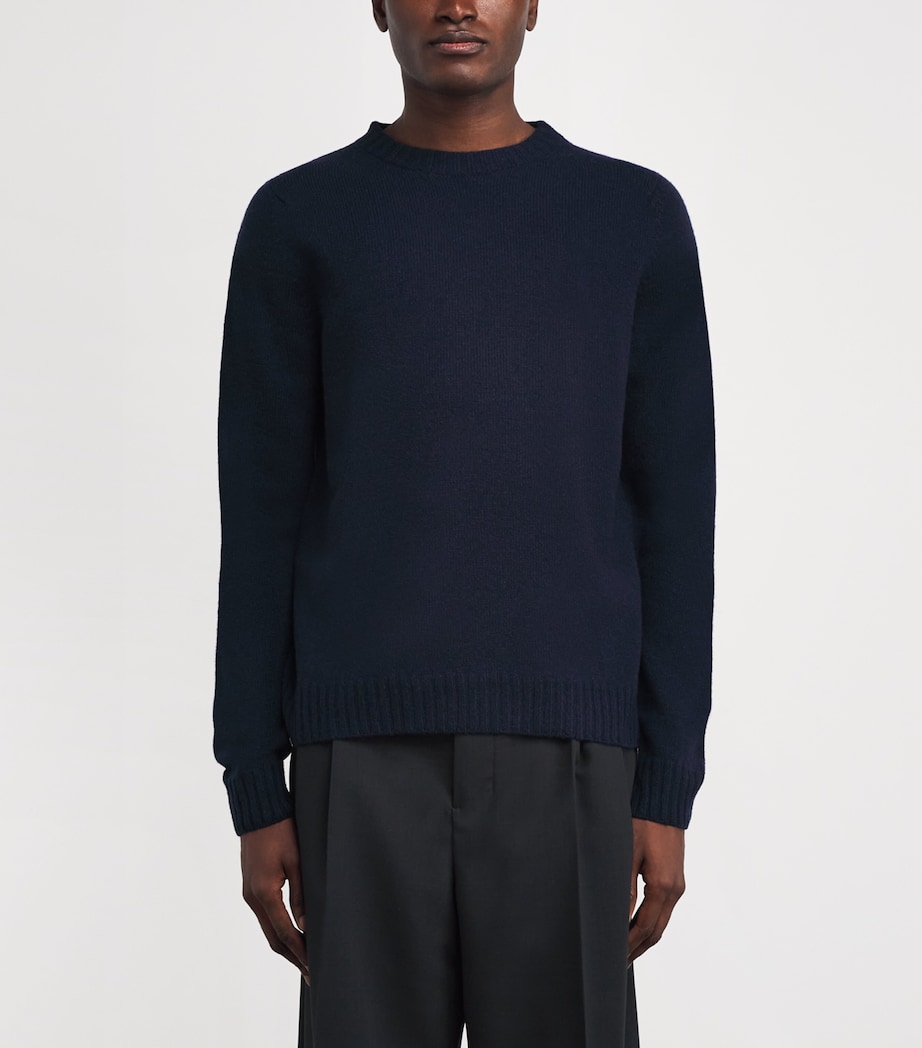 Cashmere Crew-Neck Sweater MIDNIGHT Image 3
