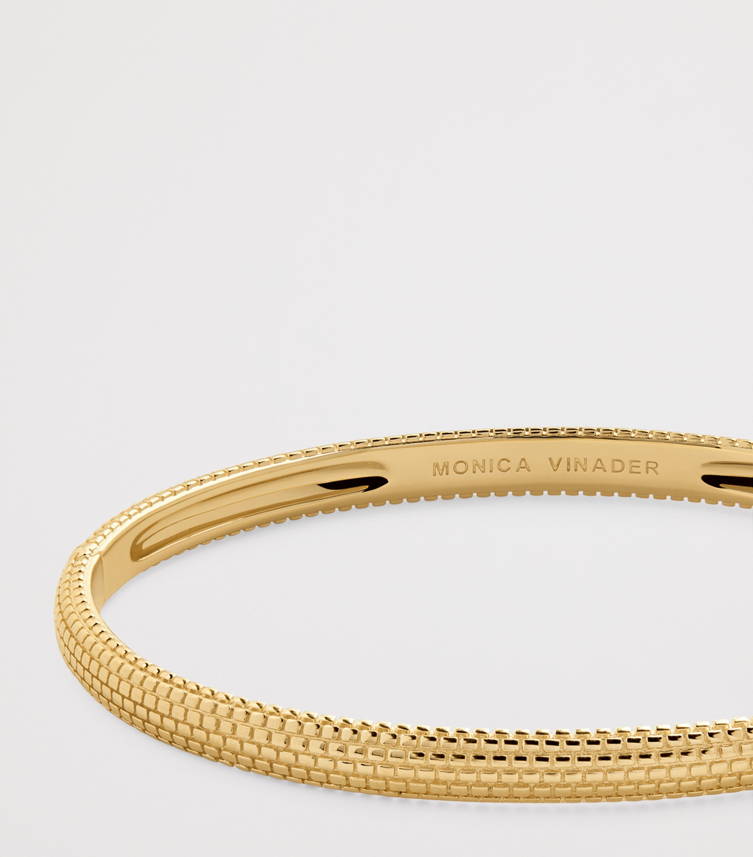 Monica Vinader Gold Vermeil Heirloom Bangle Harrods UK
