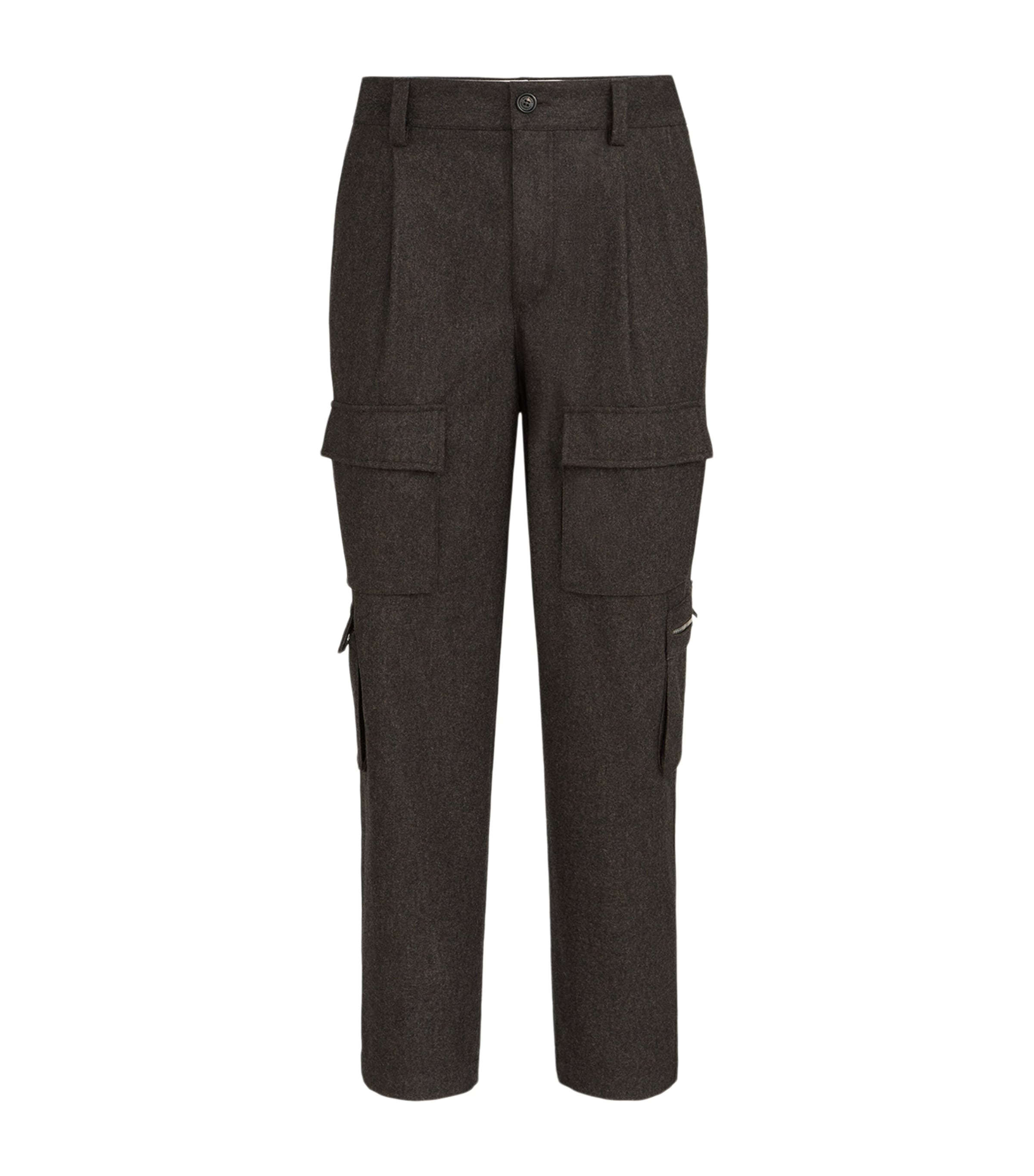 Brunello Cucinelli Mens Virgin Wool Cargo Trousers Image 1