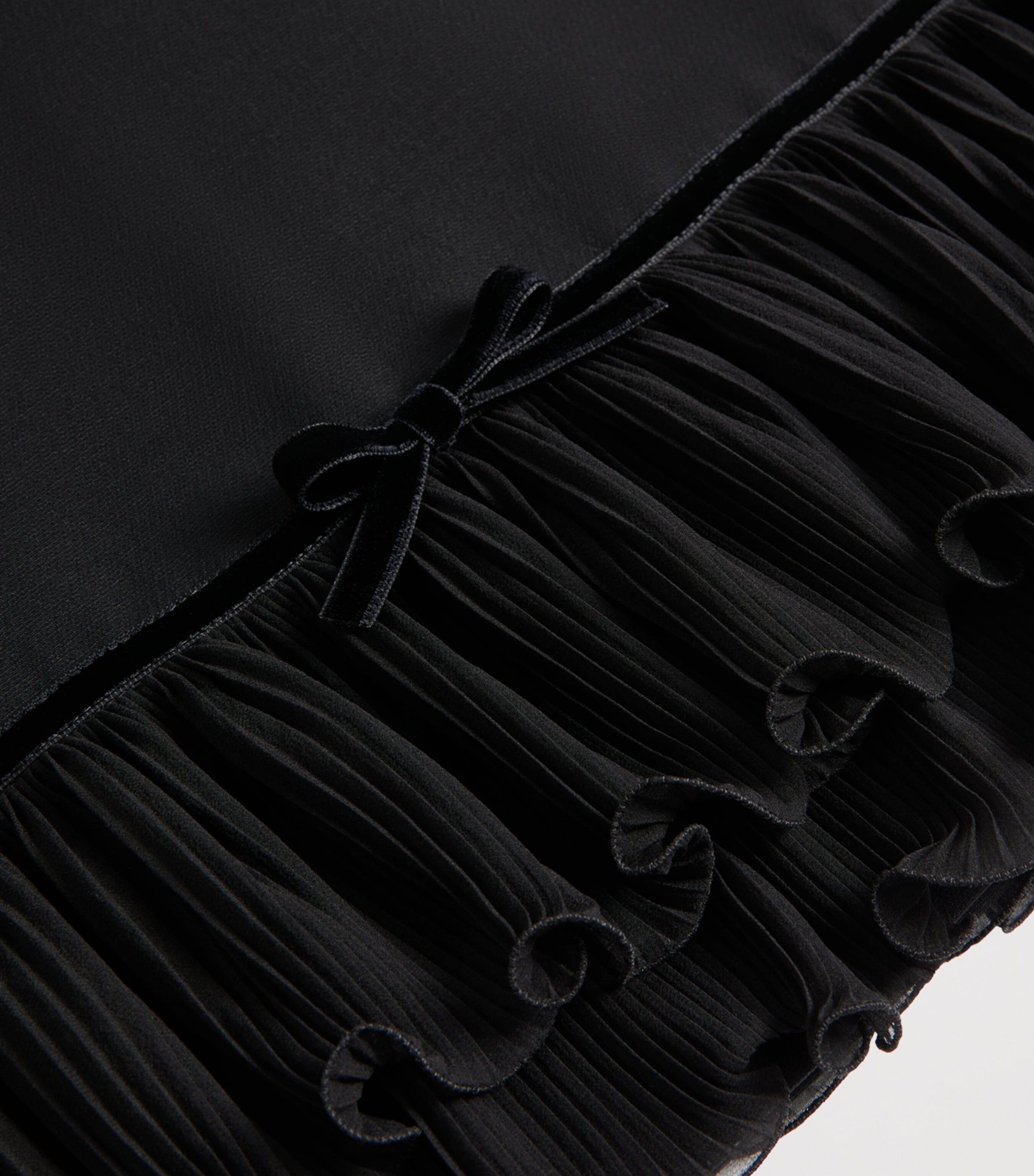 Valentino Womens Silk Ruffled Mini Dress Image 3