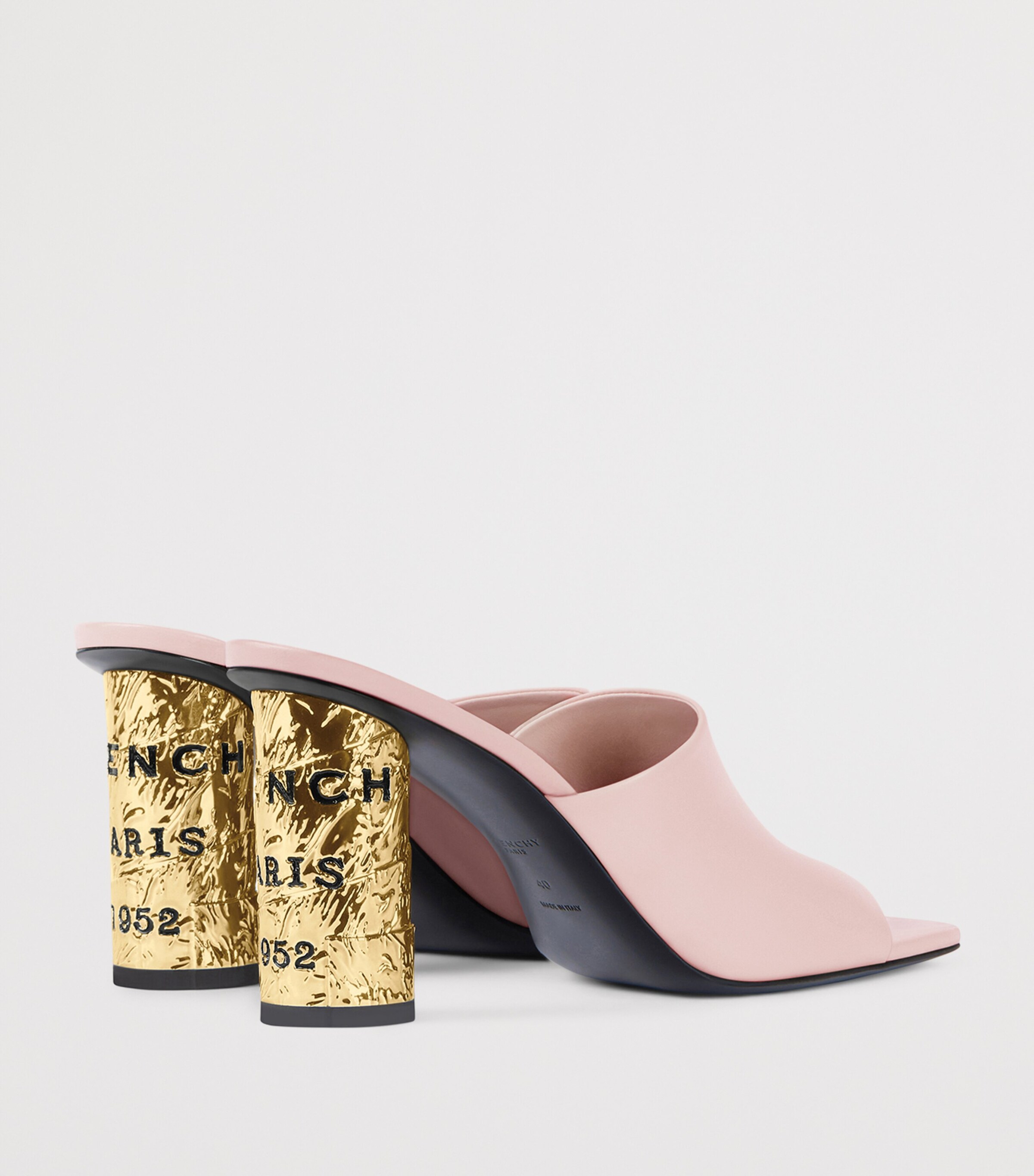 Givenchy Calfskin Tape Mules 85 Silk Pink Image 4