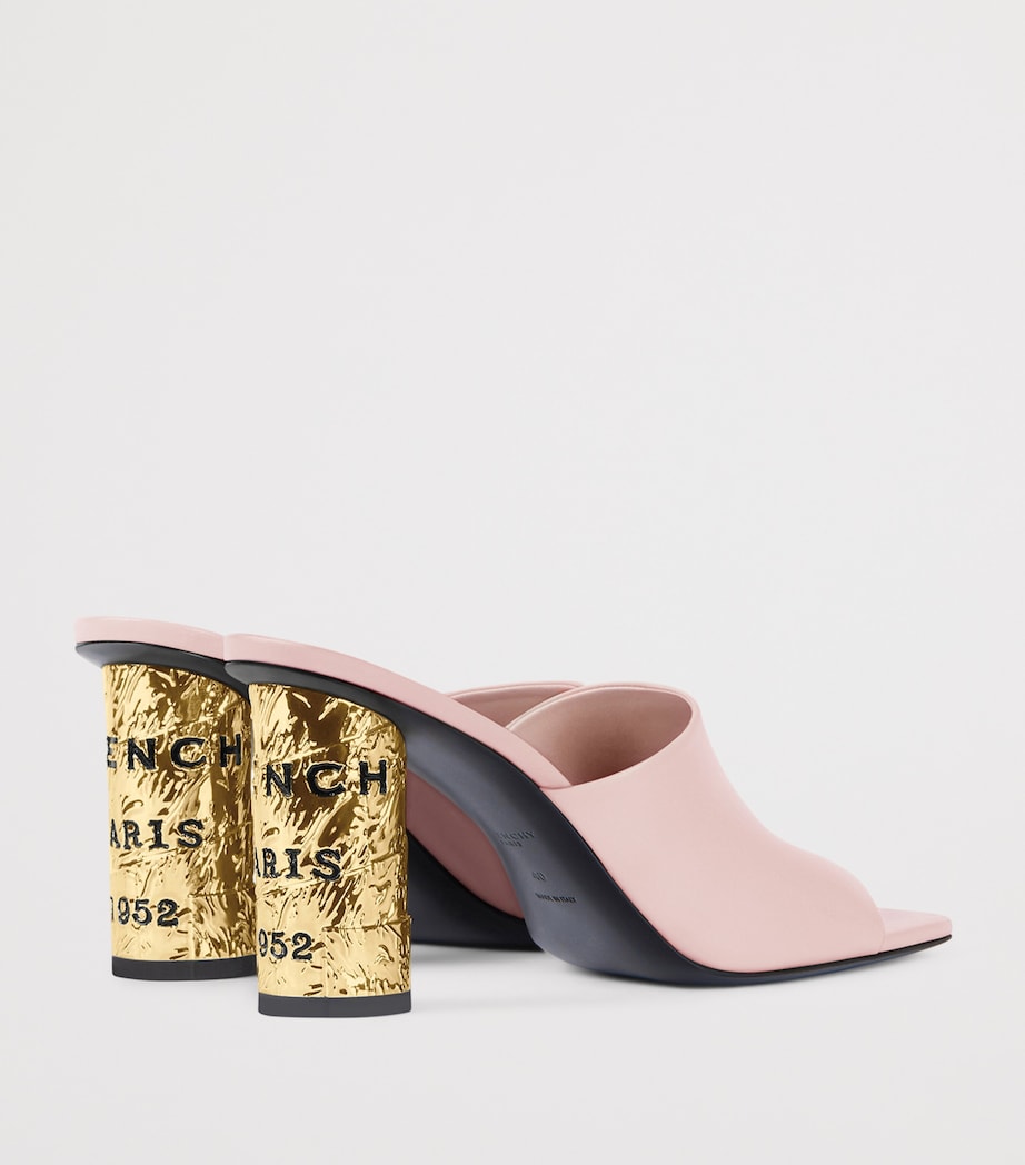 Givenchy Calfskin Tape Mules 85 Silk Pink Image 4