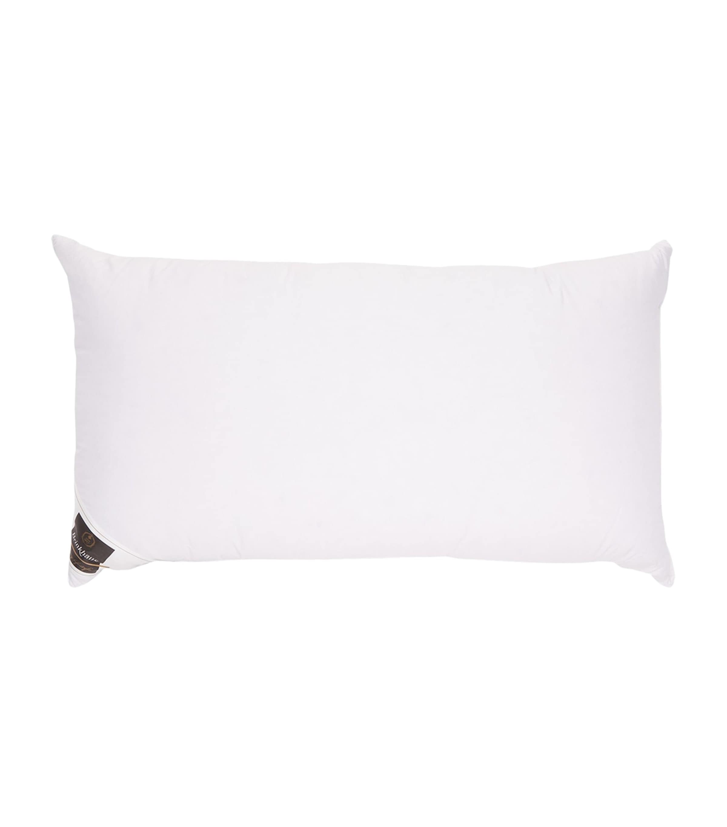 Hungarian Goose Down Oxford Pillow (50cm x 90cm) WHITE Image 2